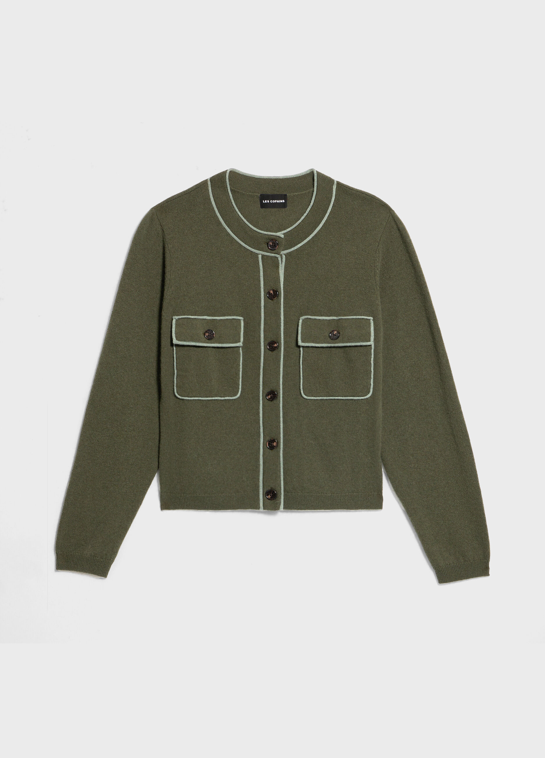 Cardigan tricot in lana e cashmere