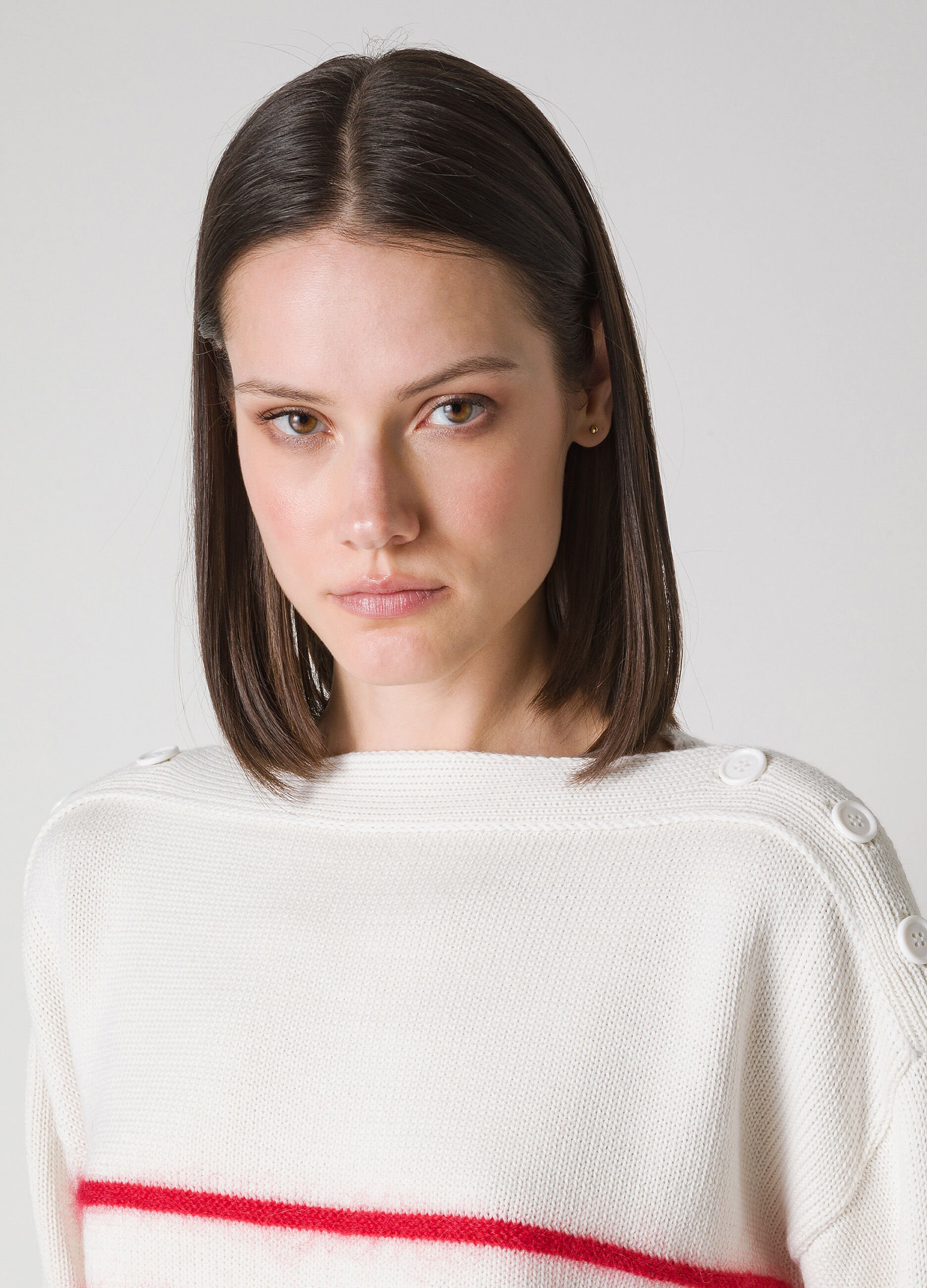 Striped pullover in virgin wool blend_2