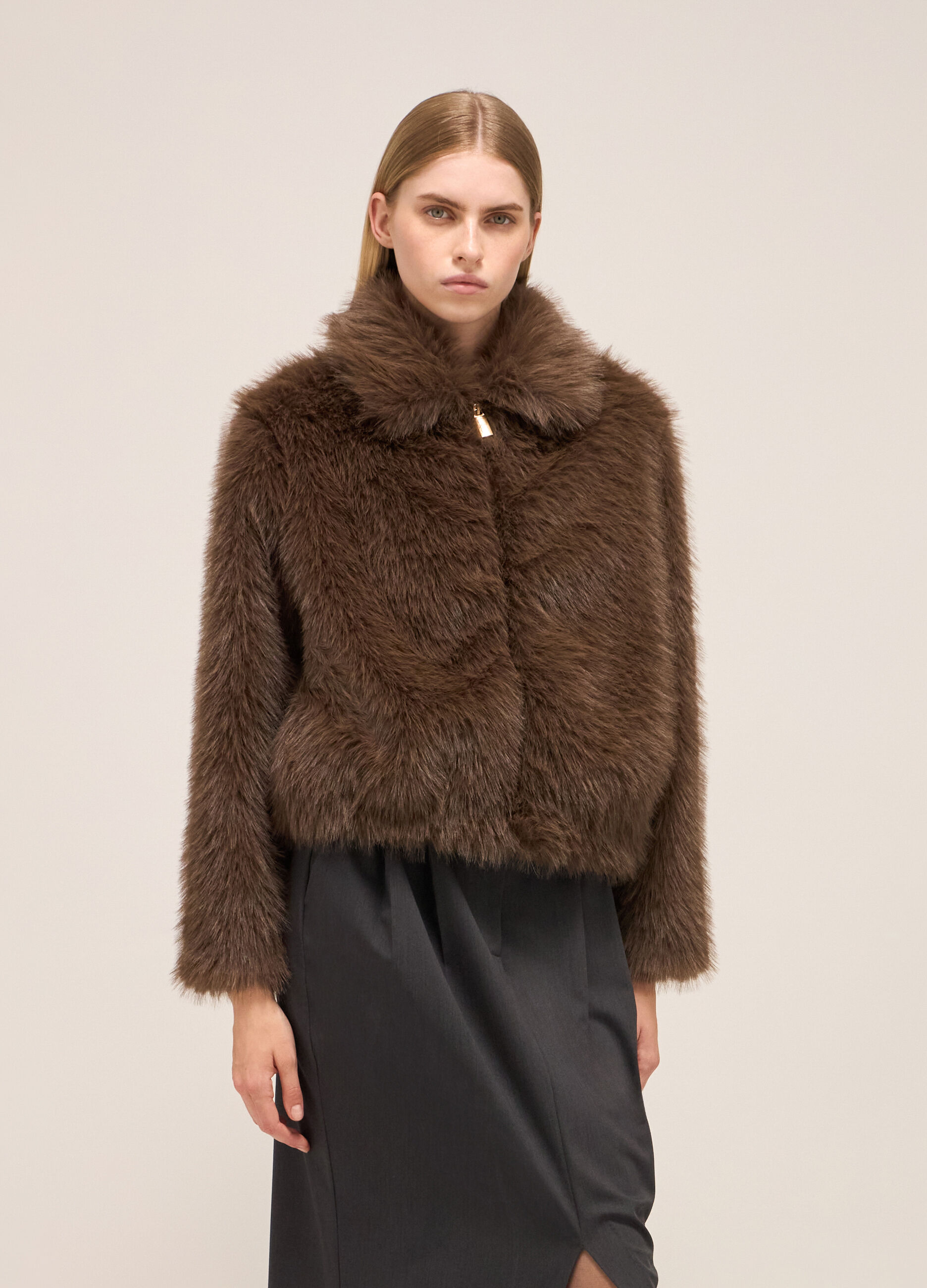 ECOfur jacket with zip