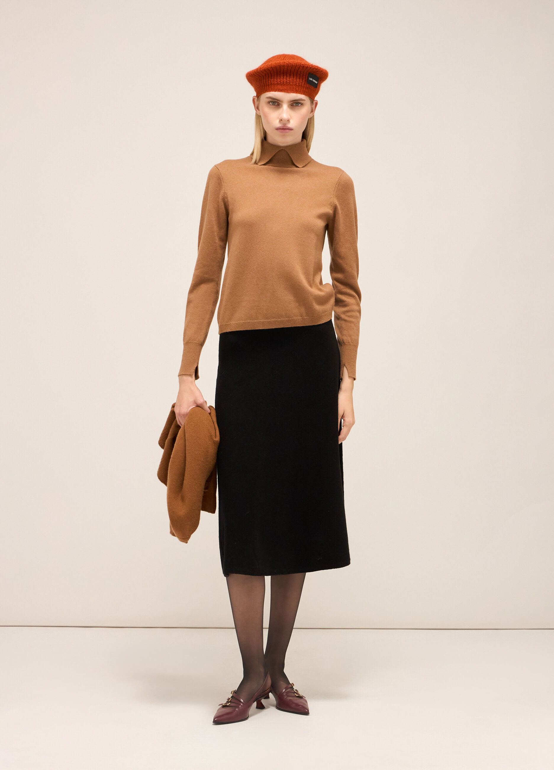 Knitted turtleneck in merino wool