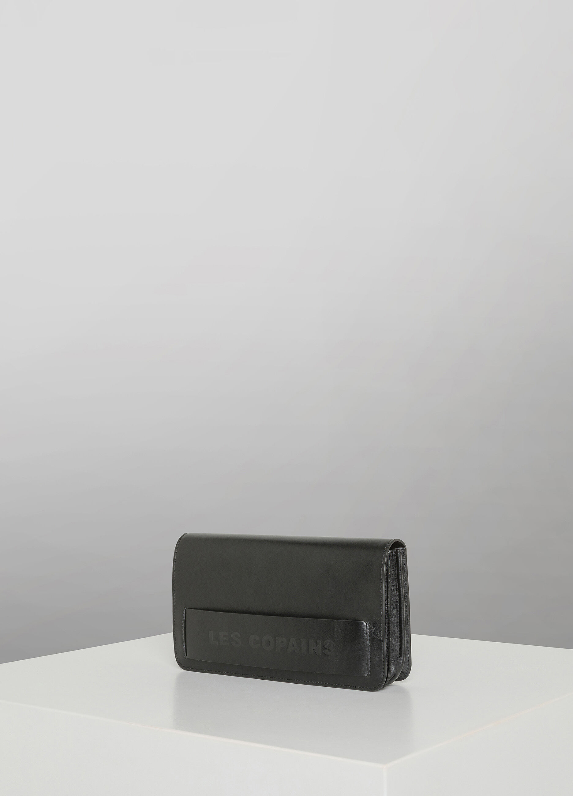 Black genuine leather handbag_2