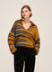Knitted polo shirt with chunky stripes_1