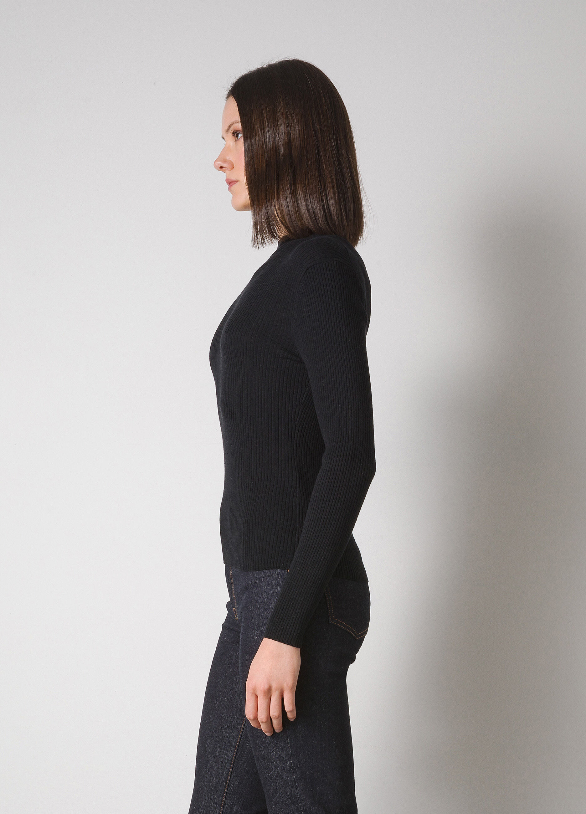 Tricot misto seta in costina