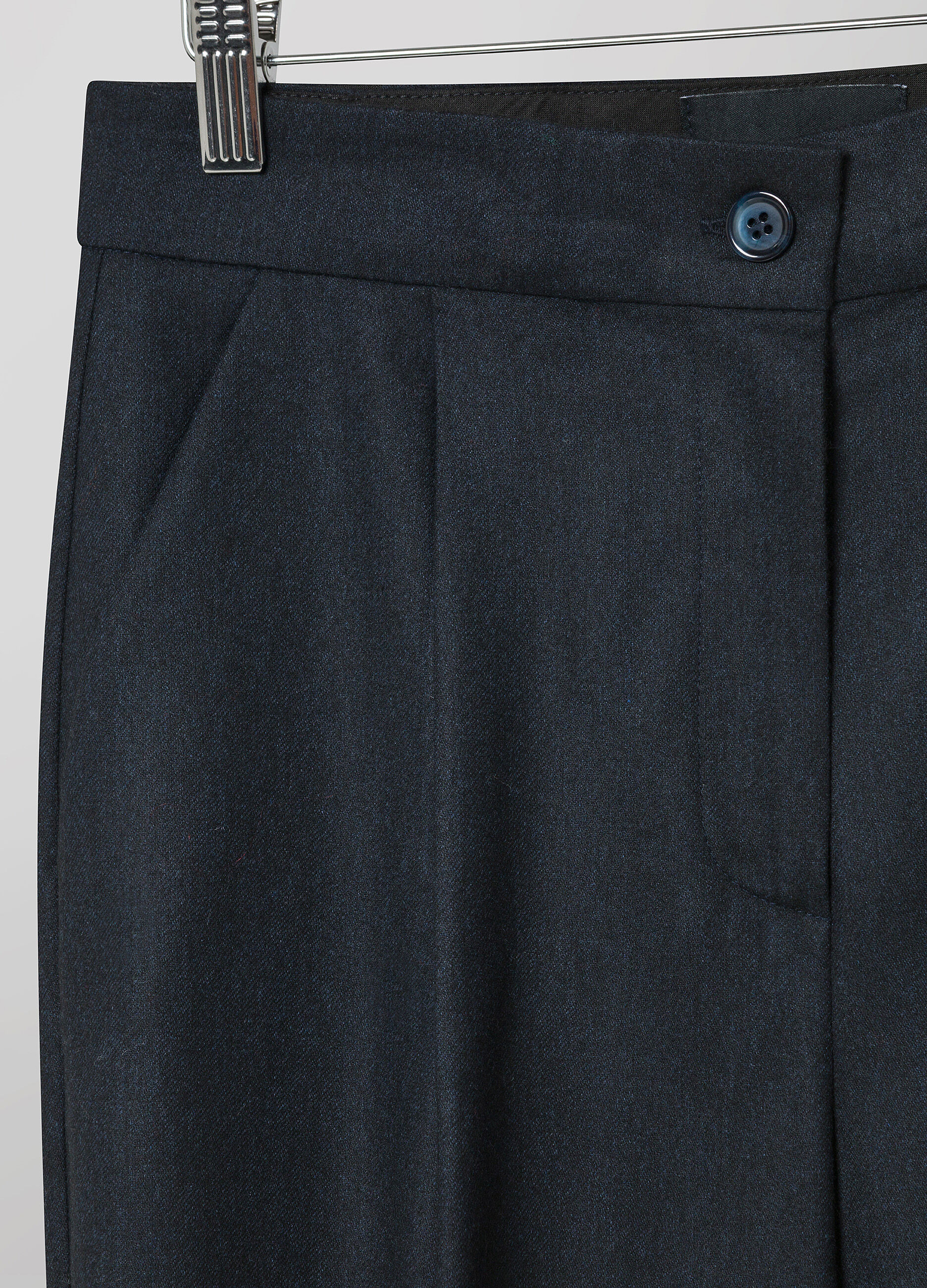 Wool blend slouchy trousers