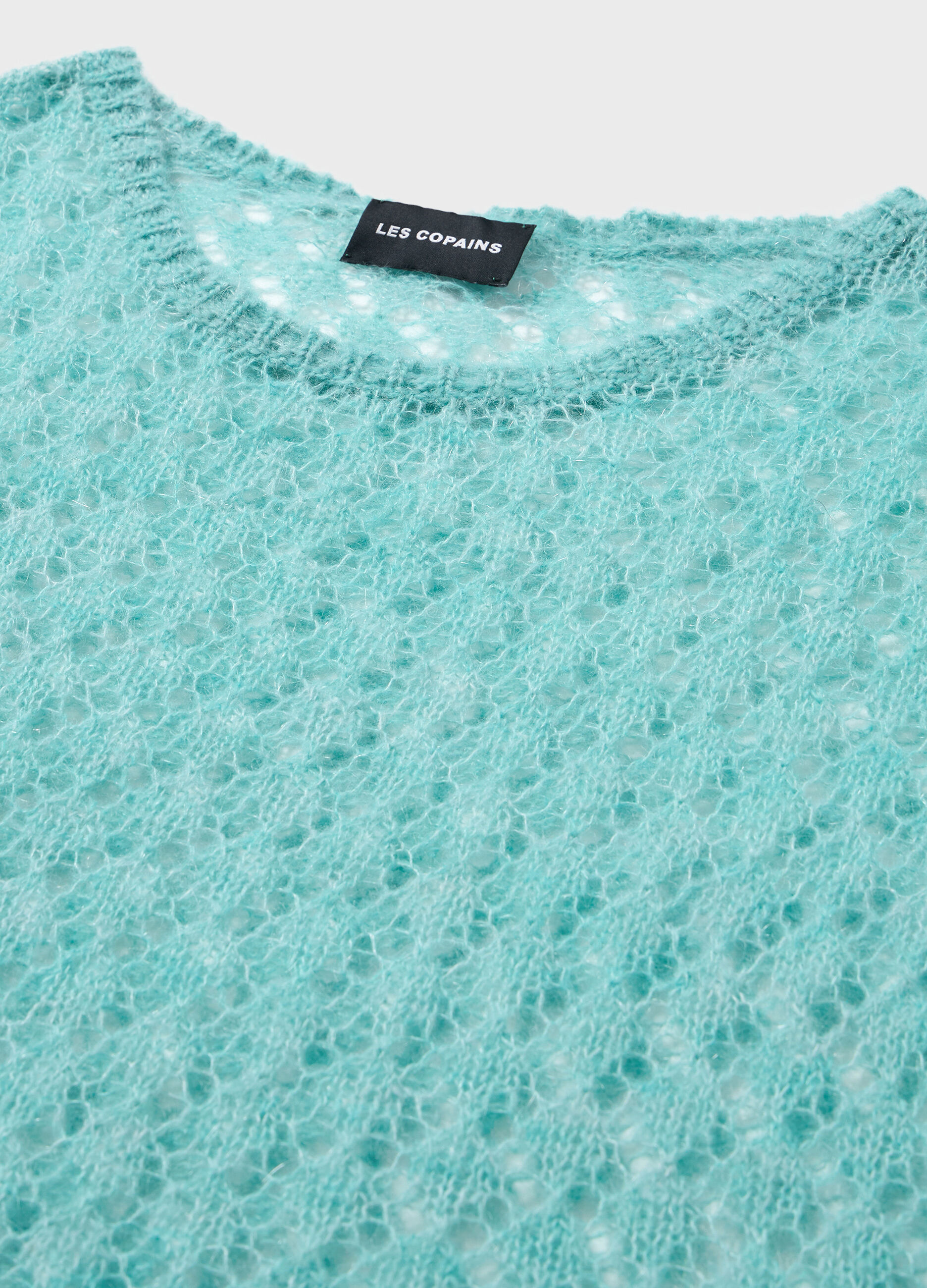 Openwork knit sweater