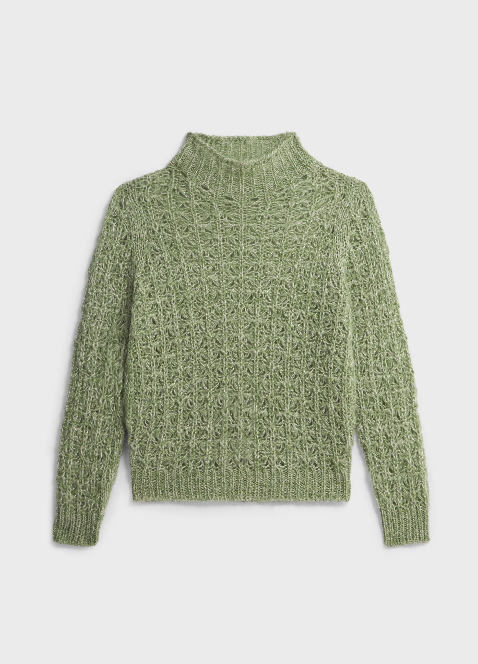Gros pull en mohair mélangé