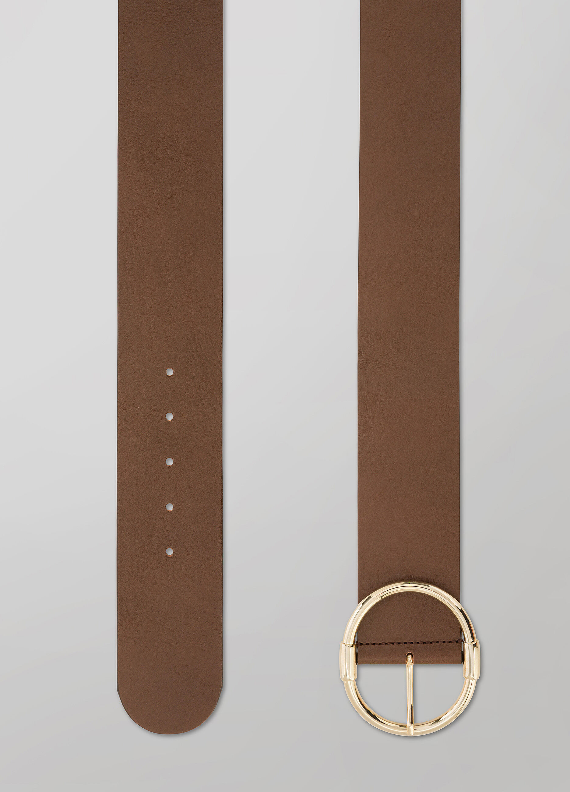 Real leather belt