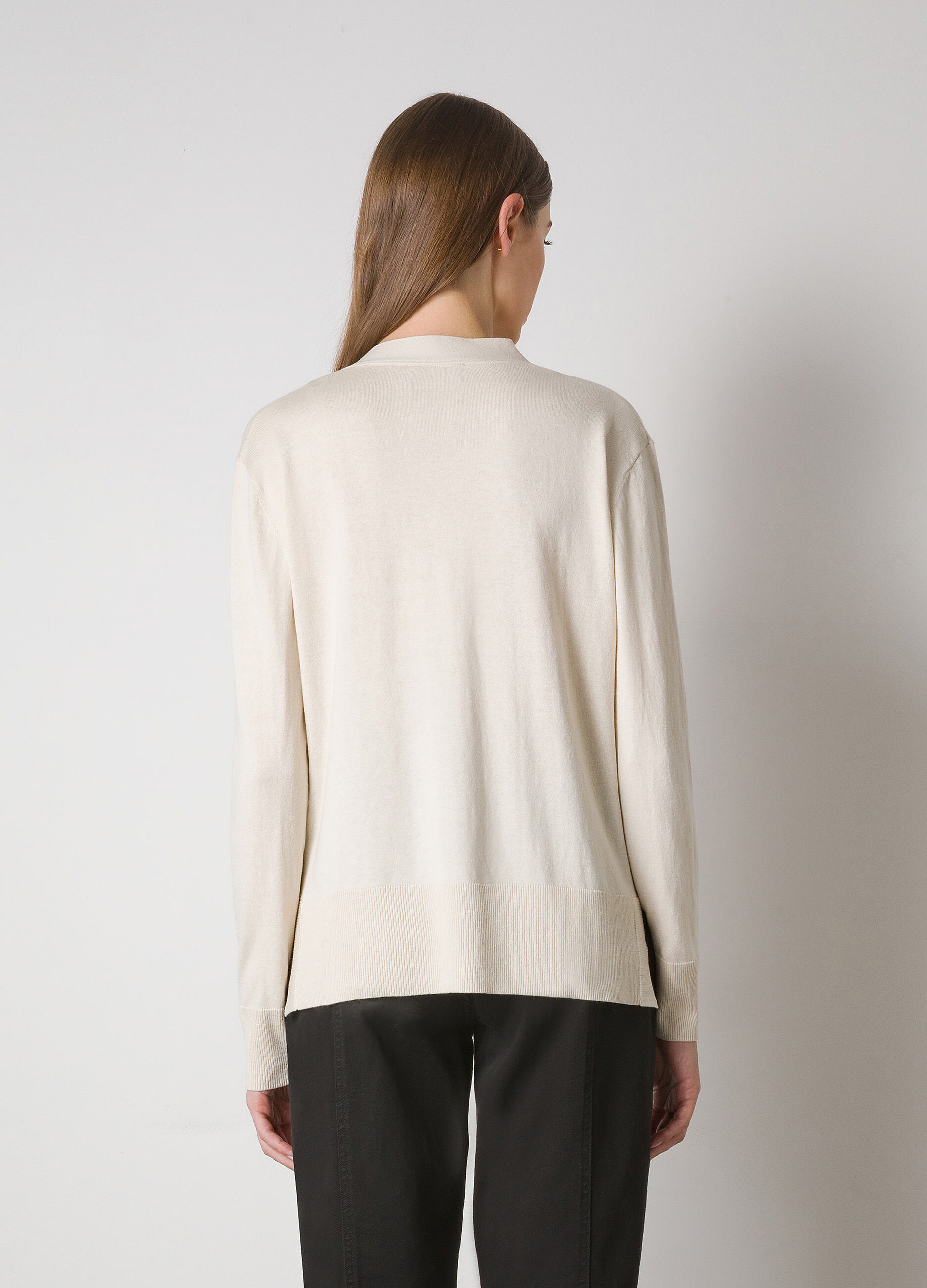Silk cotton blend cardigan_1