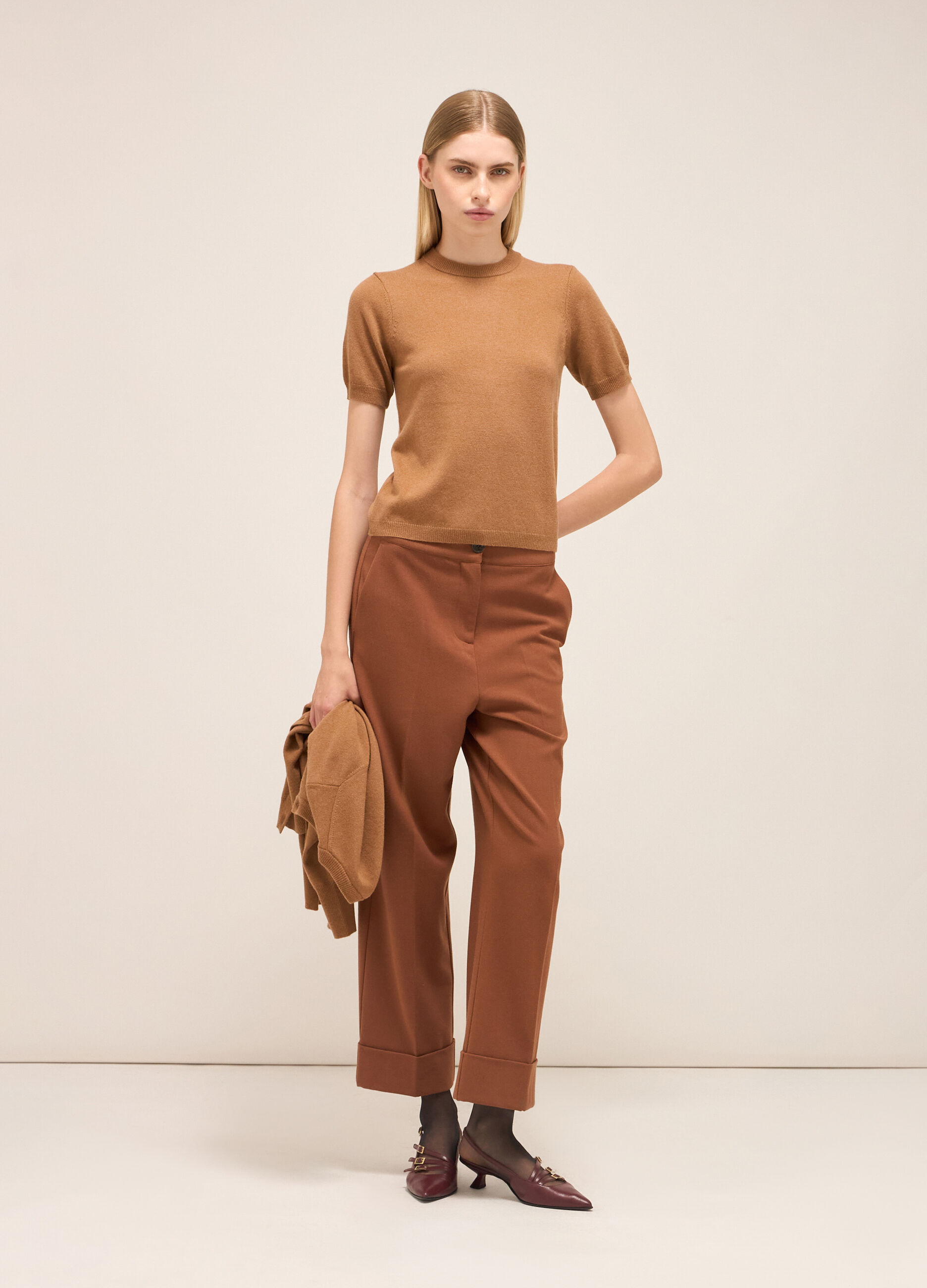 Pull à manches bouffantes