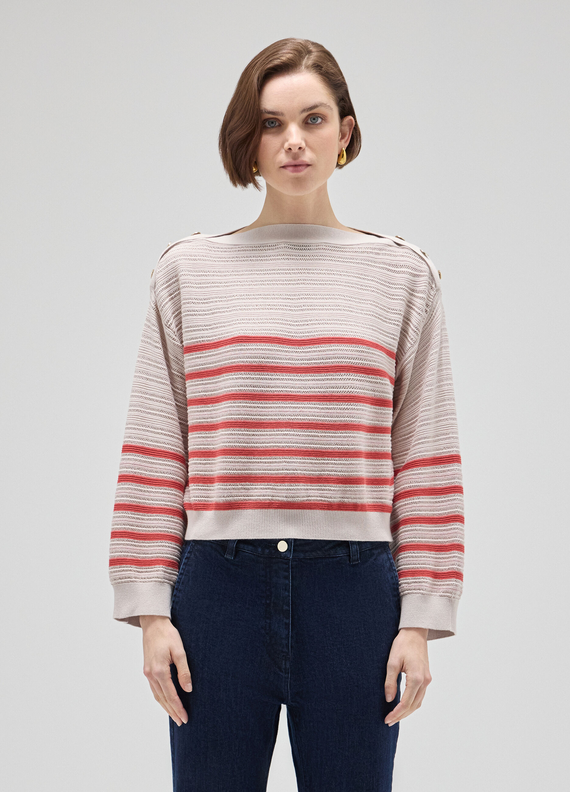Maglione tricot mix di punti