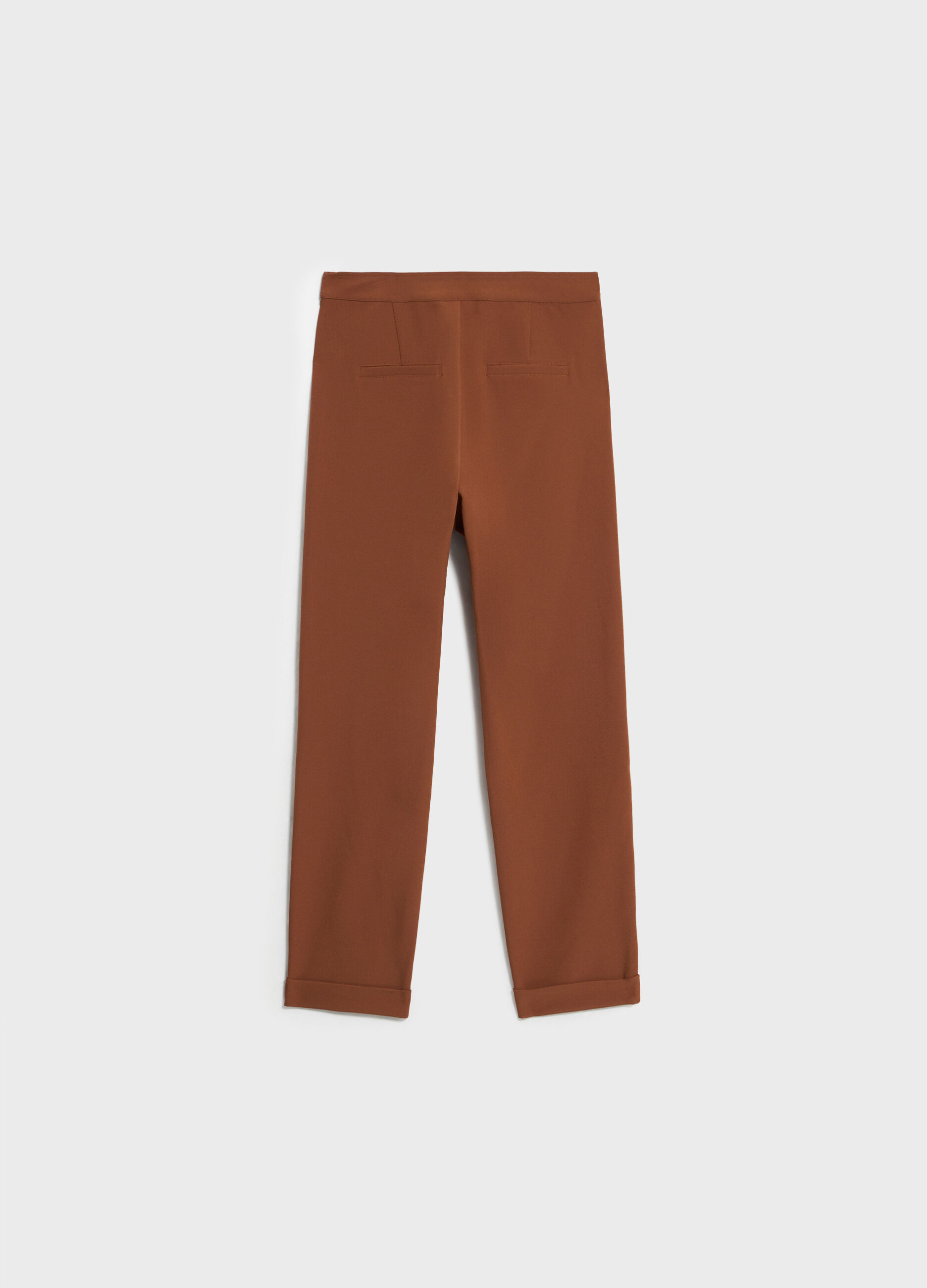 Polka dot stretch trousers