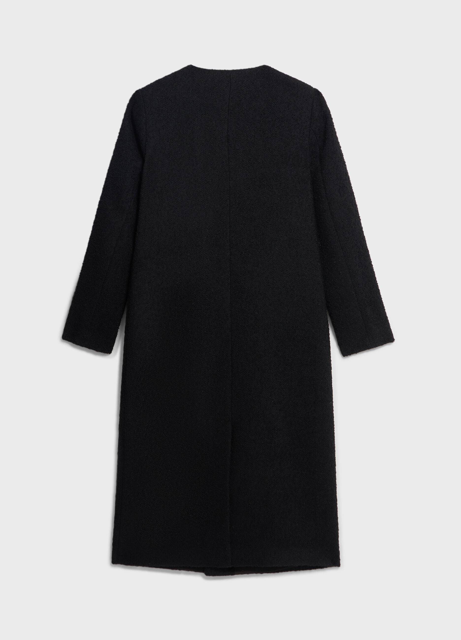 Coat in bouclé wool blend