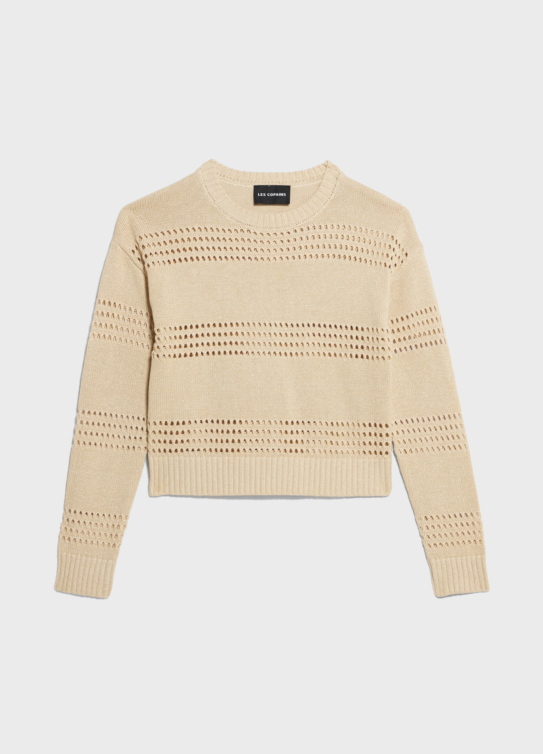 Silk and cotton tricot jumper