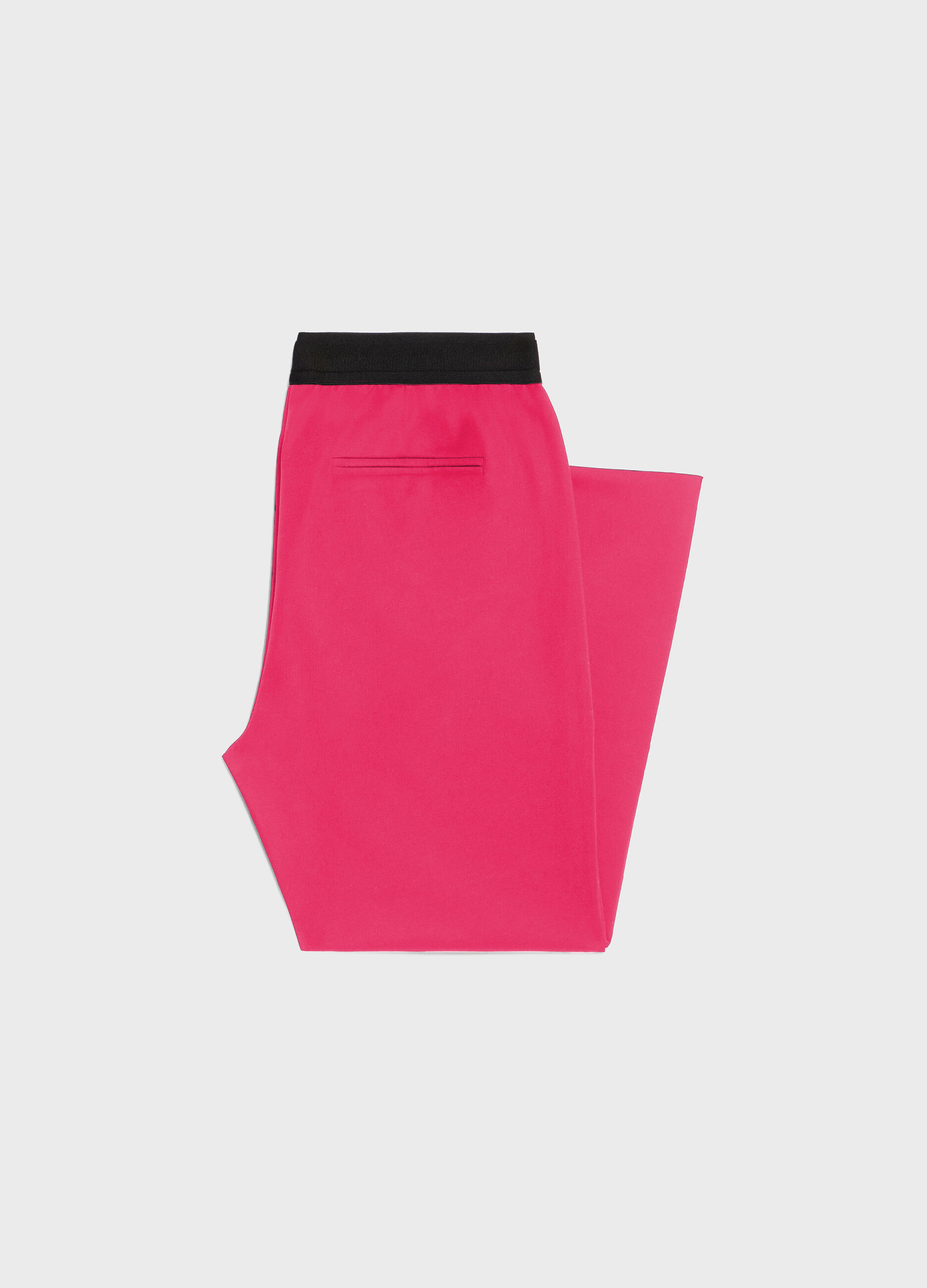 Pink cigarette trousers with elastic_7