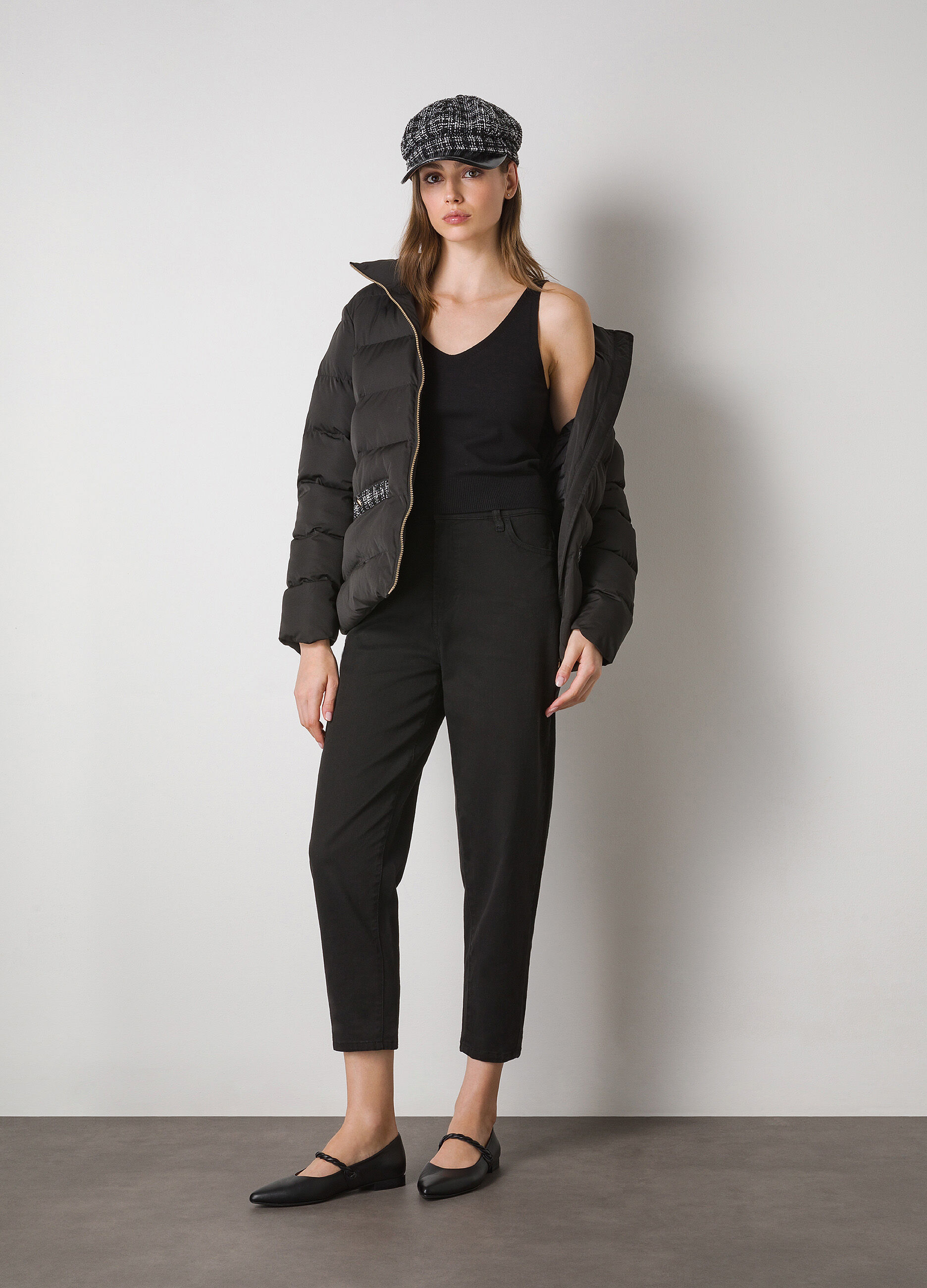 Stretch cotton slouchy denims_0