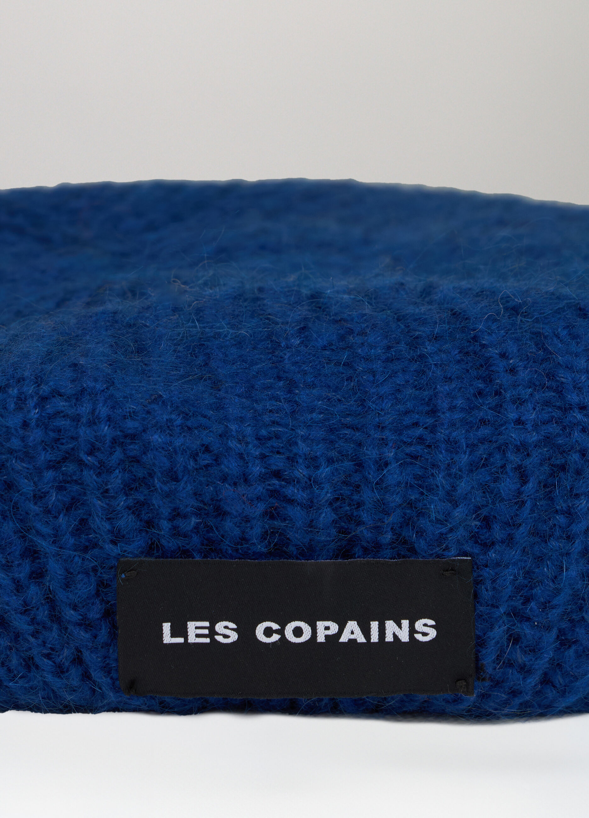 French beret in mohair and acrylic blend