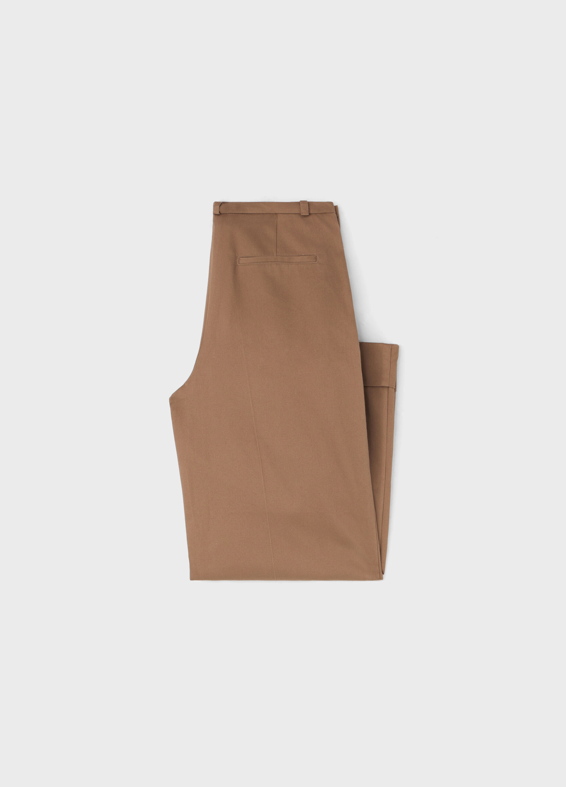 Straight-fit trousers in 100% cotton