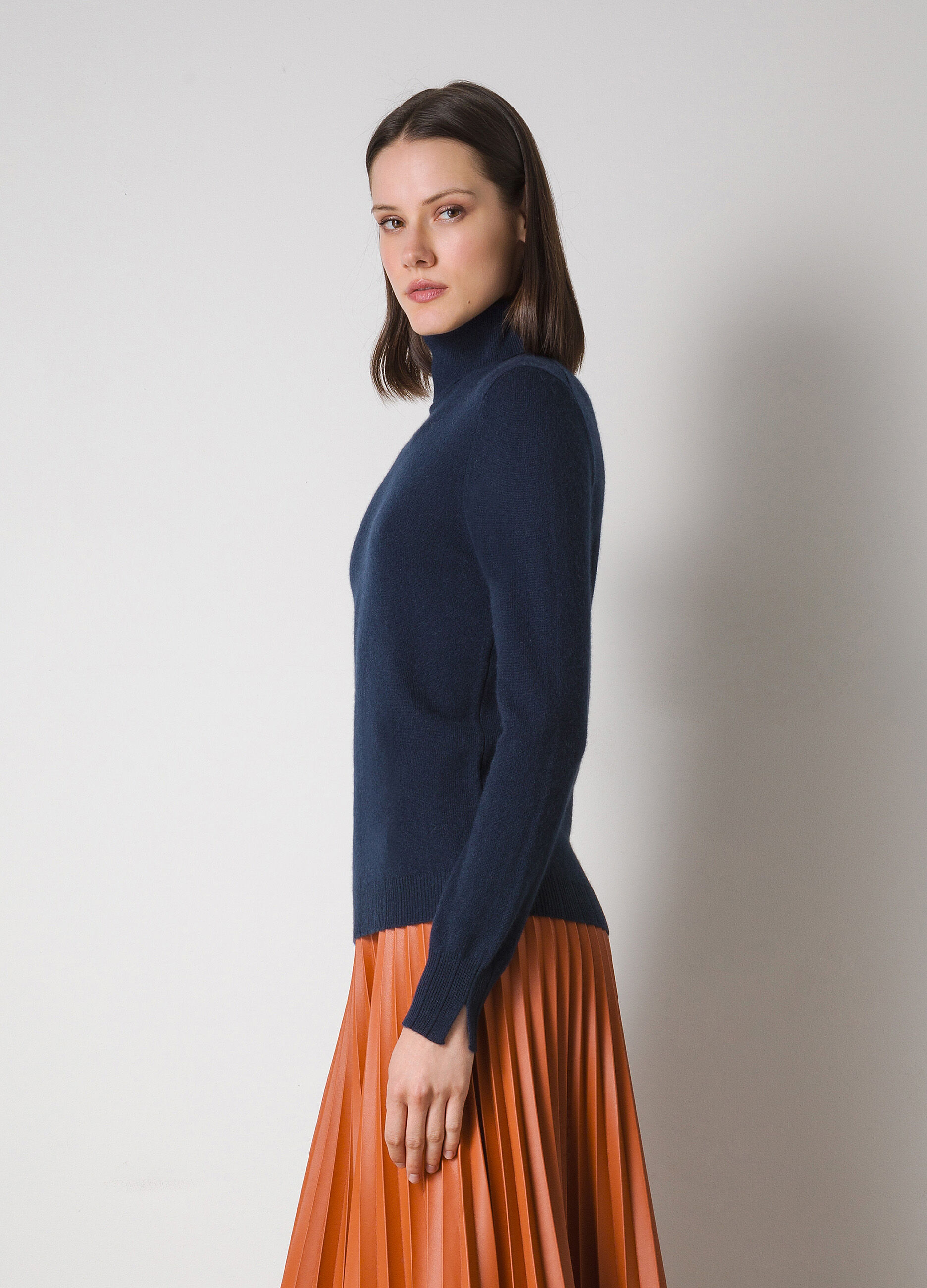 Pure cashmere turtleneck