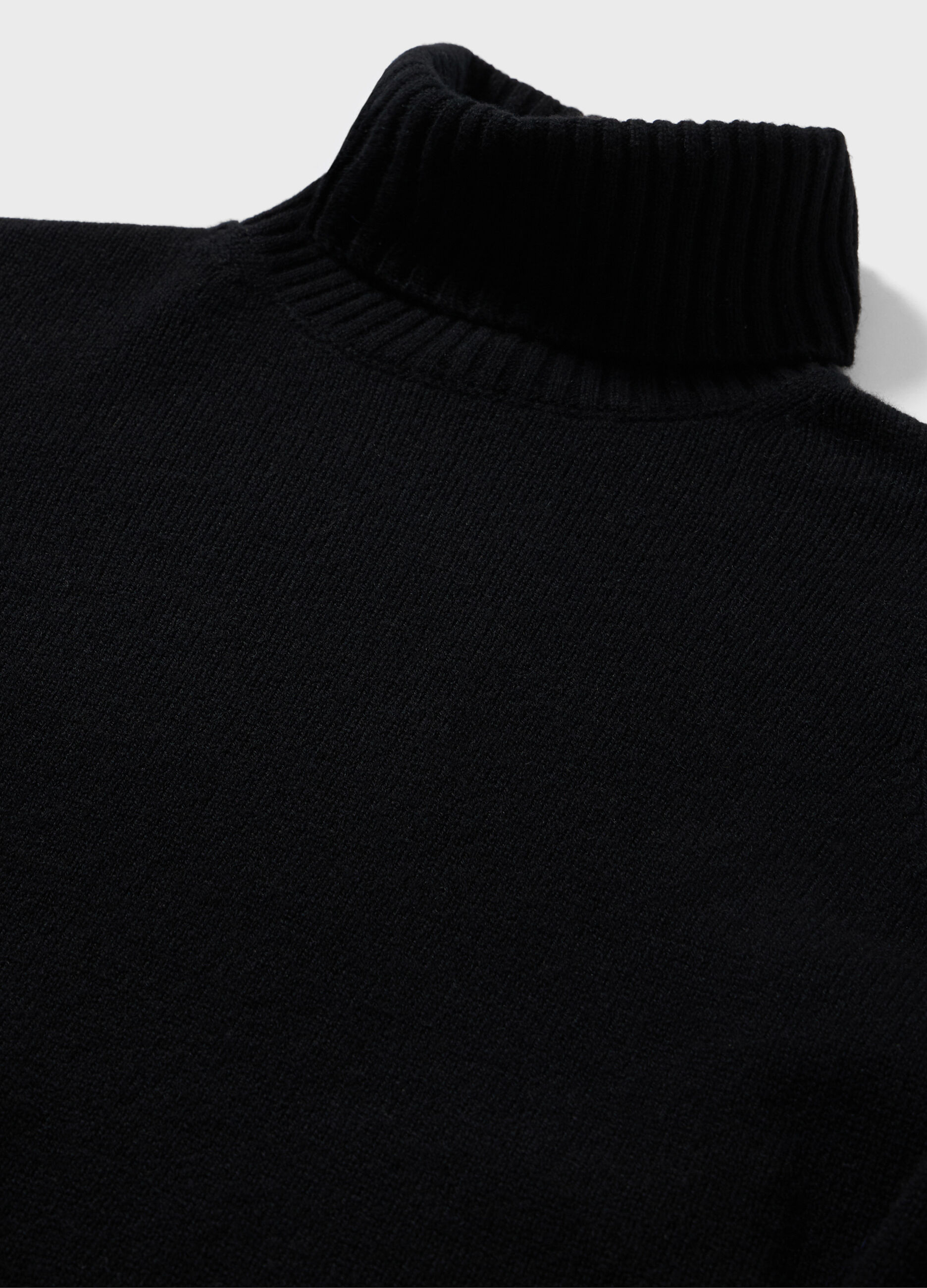 Knitted turtleneck in wool and cashmere