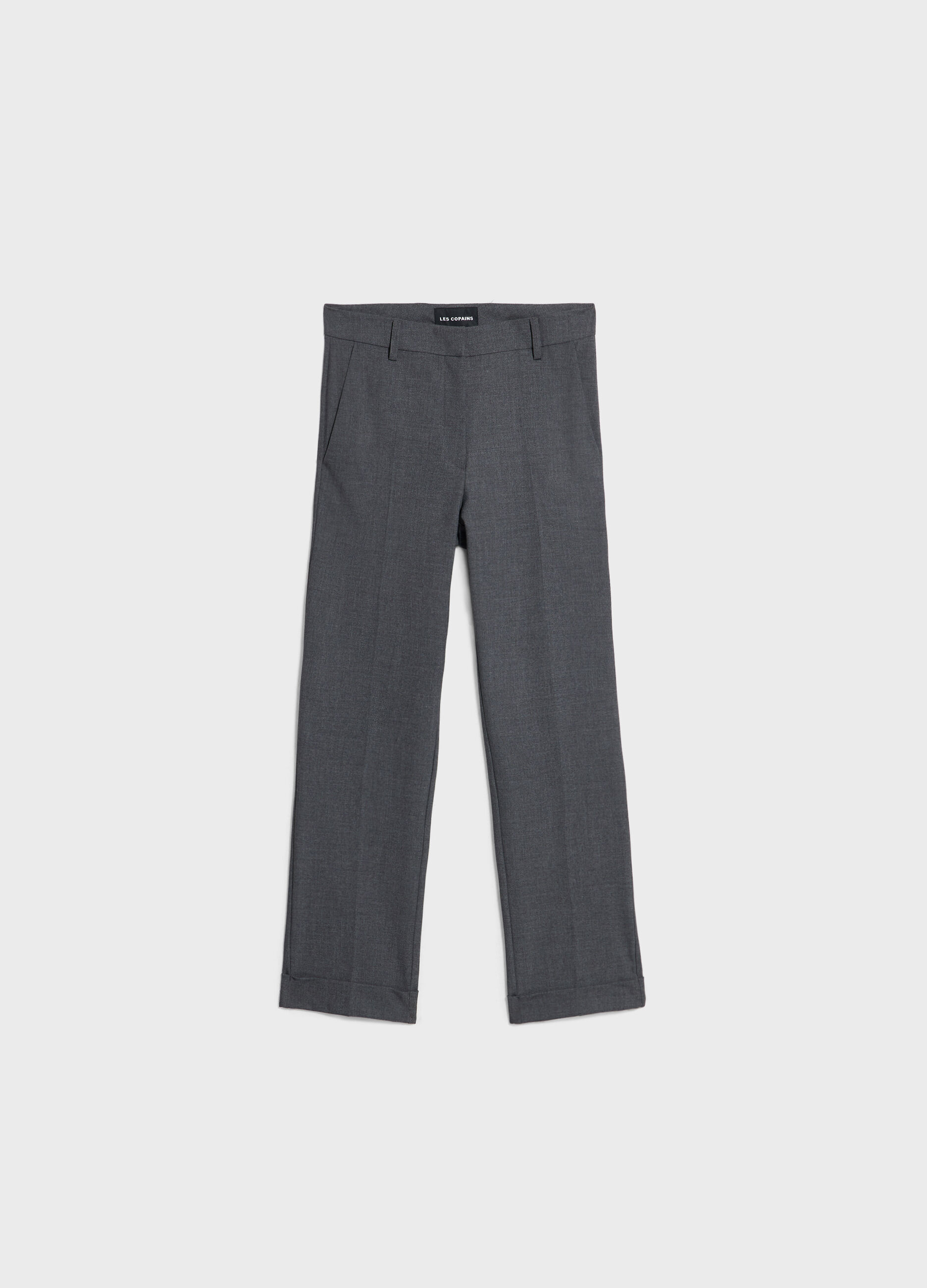 Cigarette trousers with turn-ups