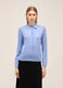 Polo neck with long sleeves in wool blend_1