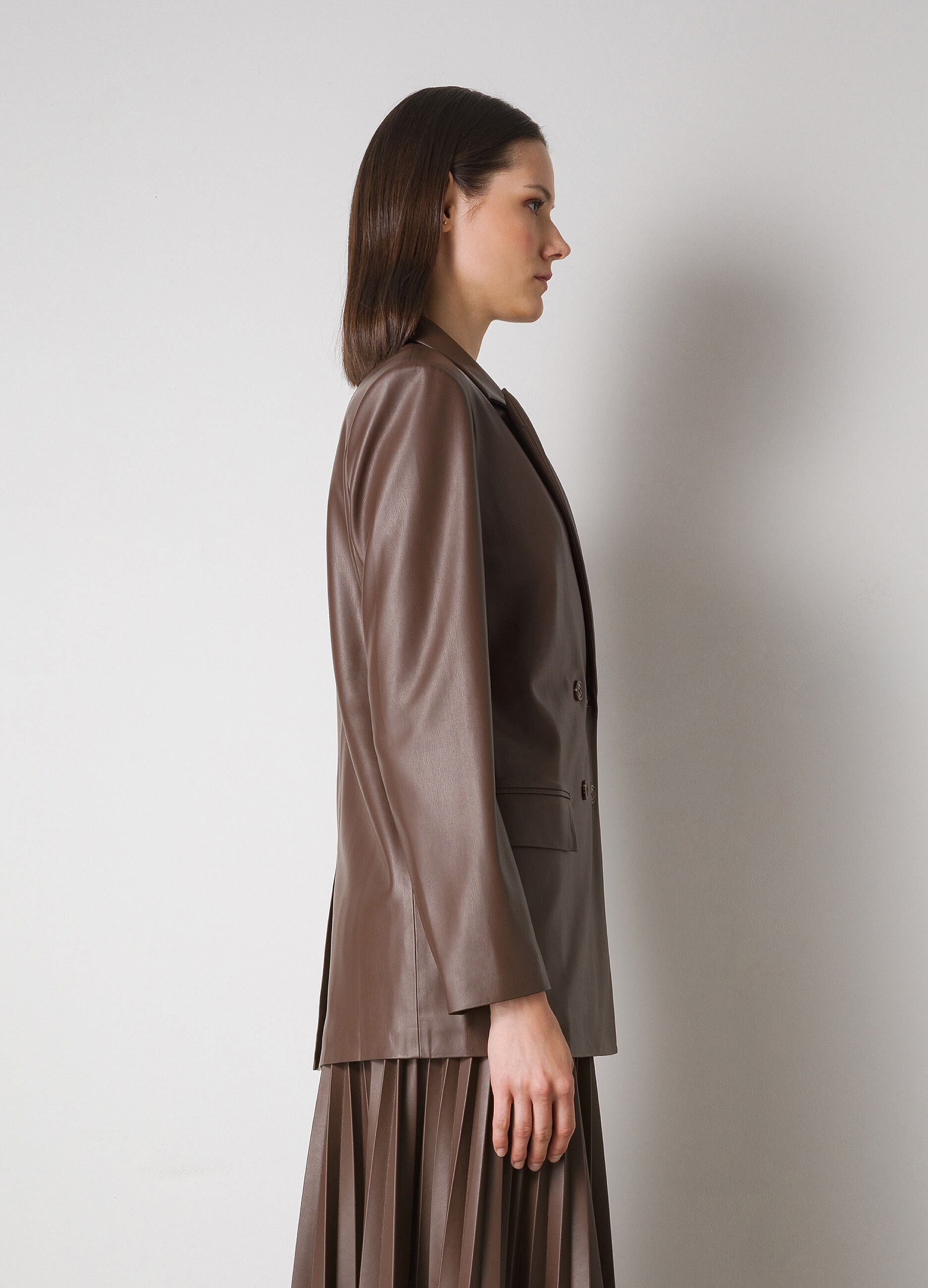 Faux leather double-breasted blazer_3