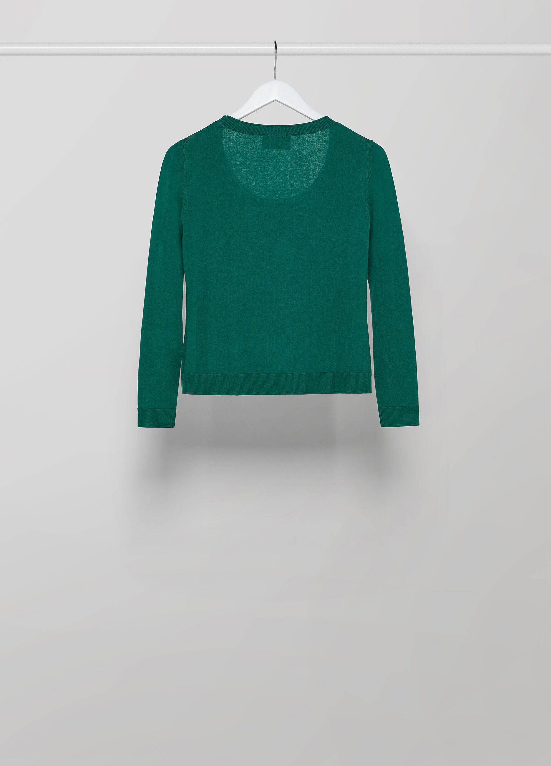 Round-neck silk-blend tricot