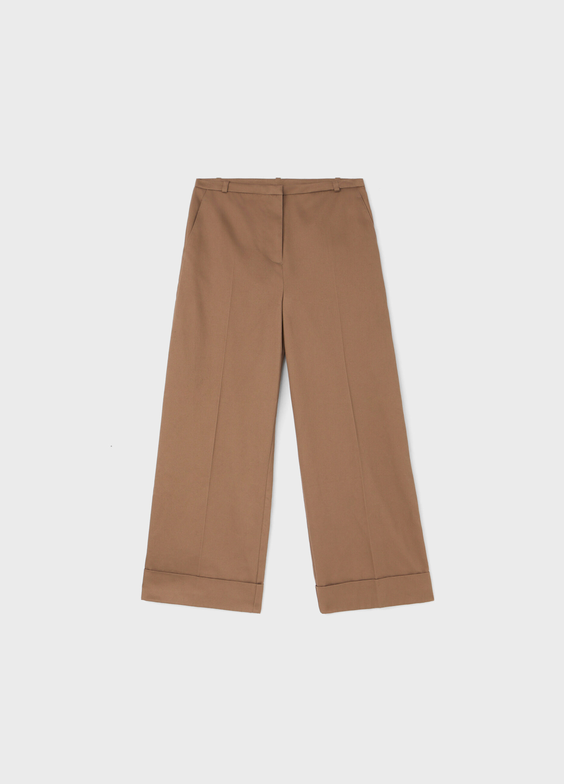 Straight-fit trousers in 100% cotton