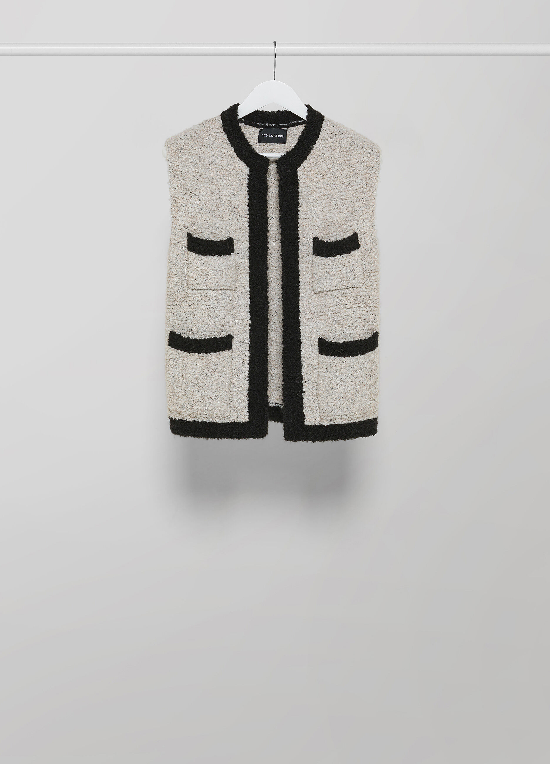 Gilet tricot in punto pelliccia con lana di alpaca_4