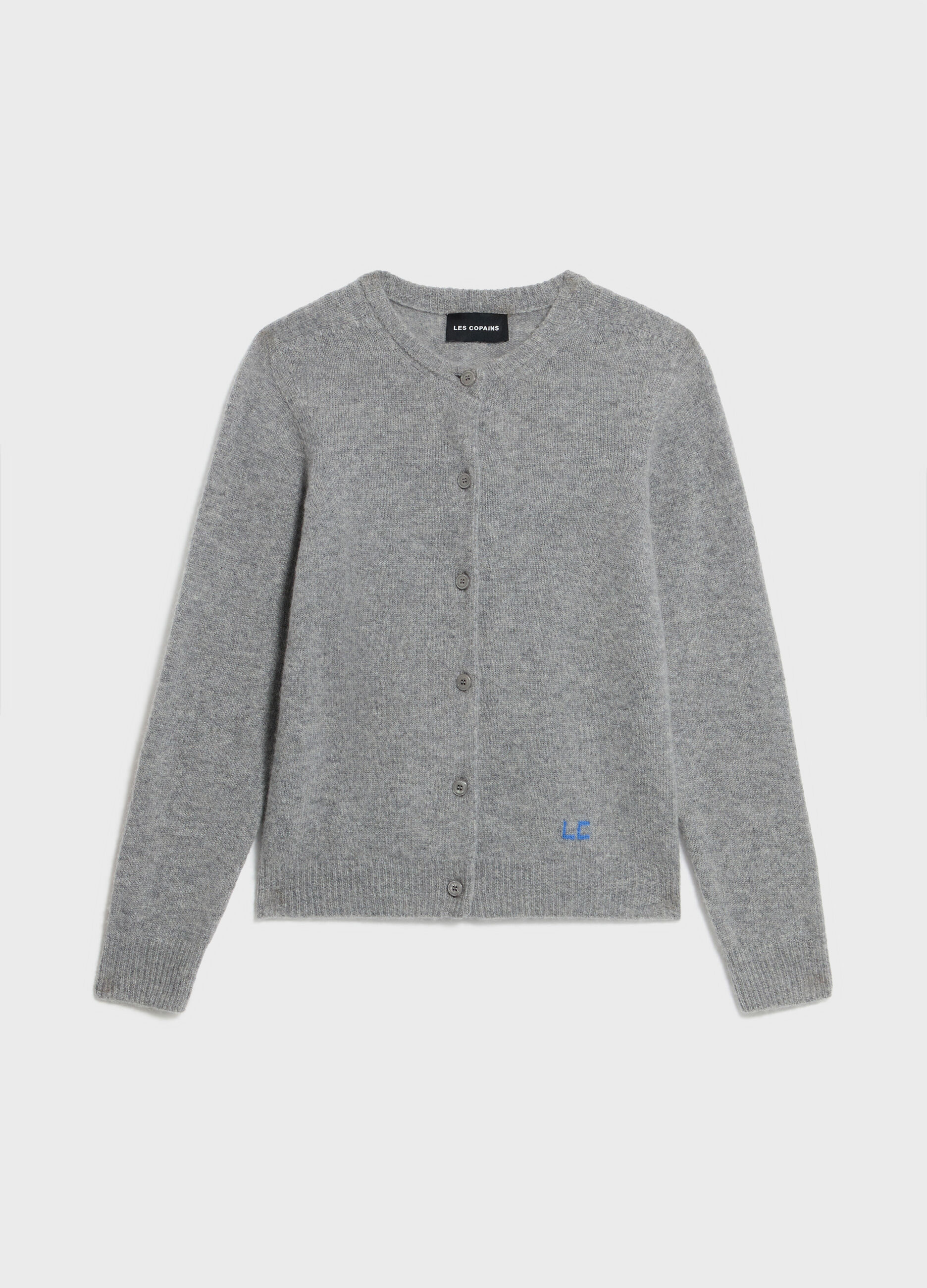 Knitted cardigan in cashmere and merino wool
