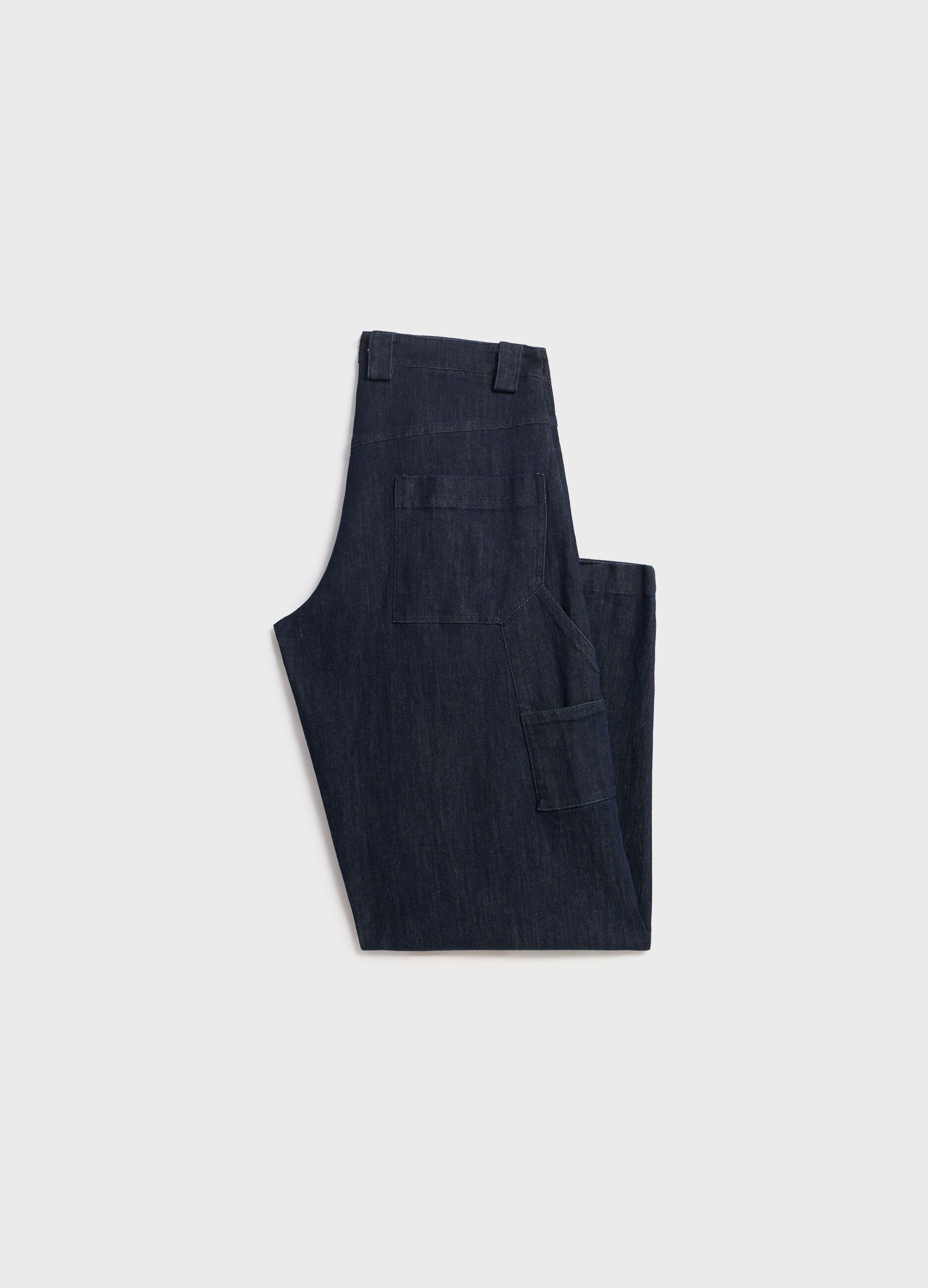 Cargo jeans in stretch cotton