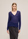 V-neck sweater in merino and alpaca wool blend_1