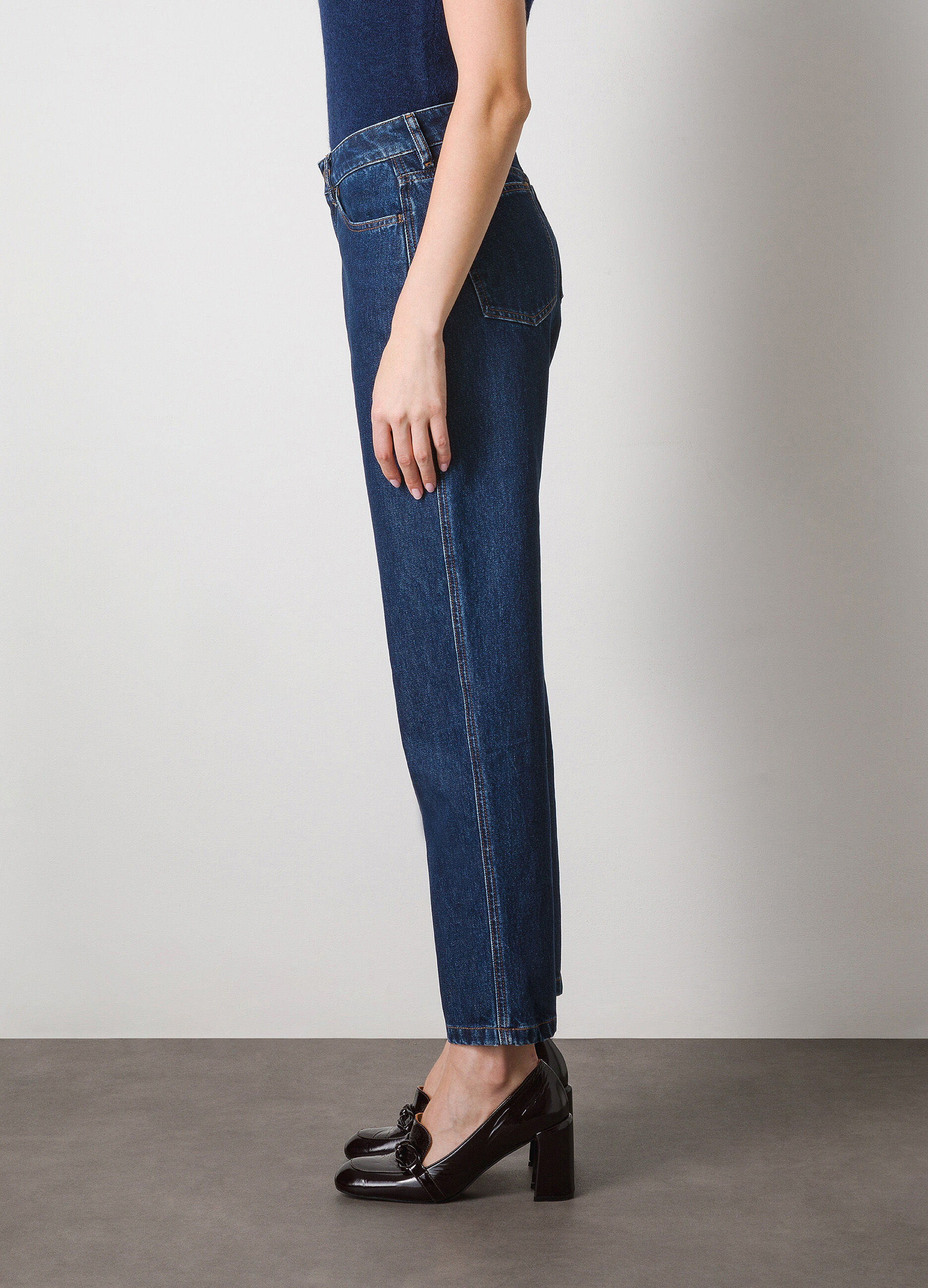 Pure cotton mom fit denims