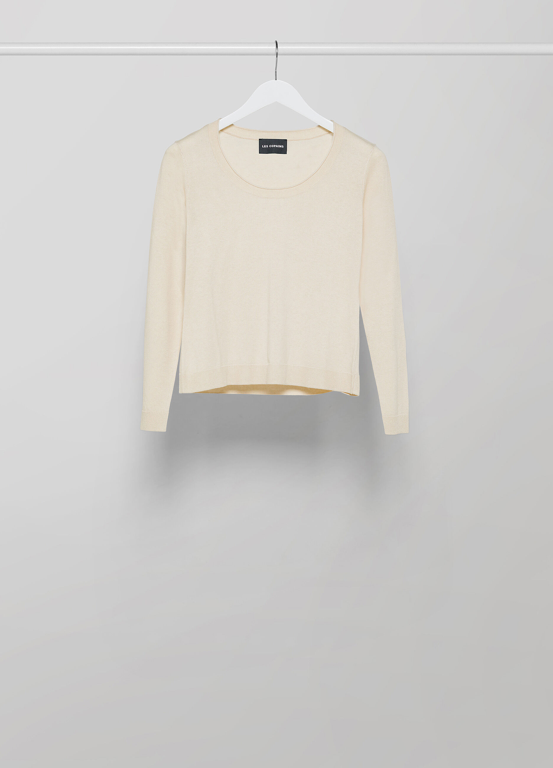 Round-neck silk-blend tricot