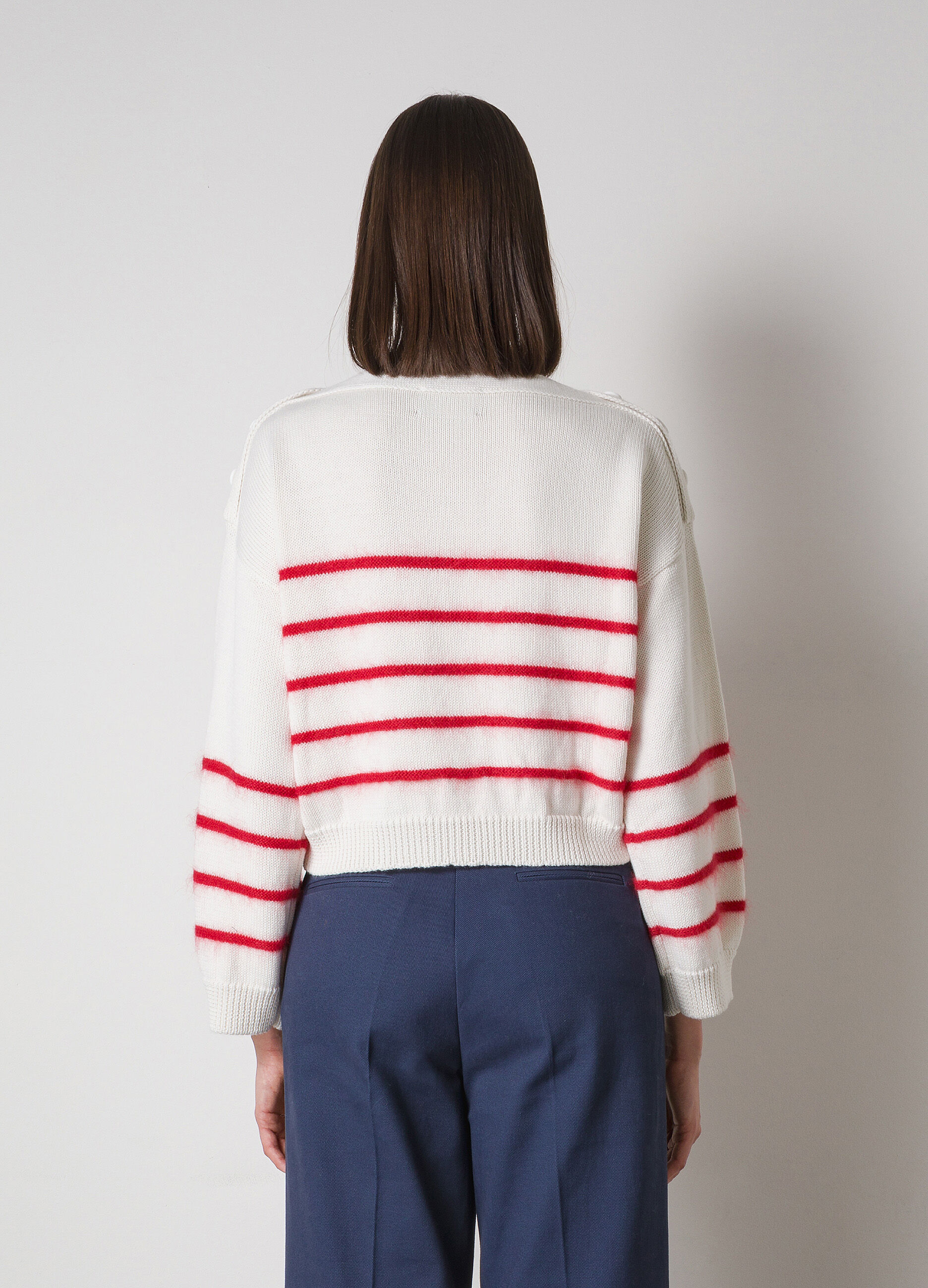 Striped pullover in virgin wool blend_1