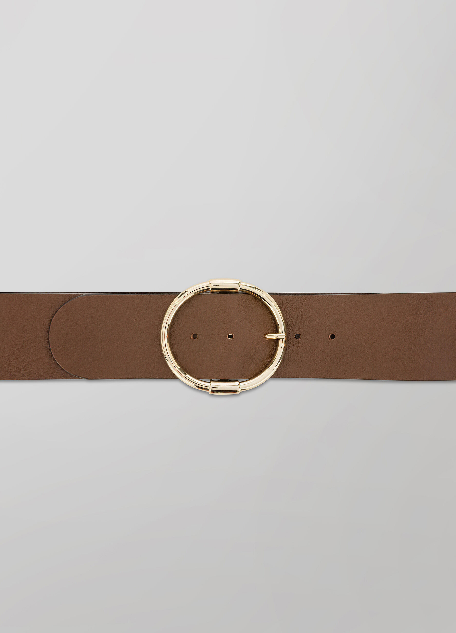 Real leather belt