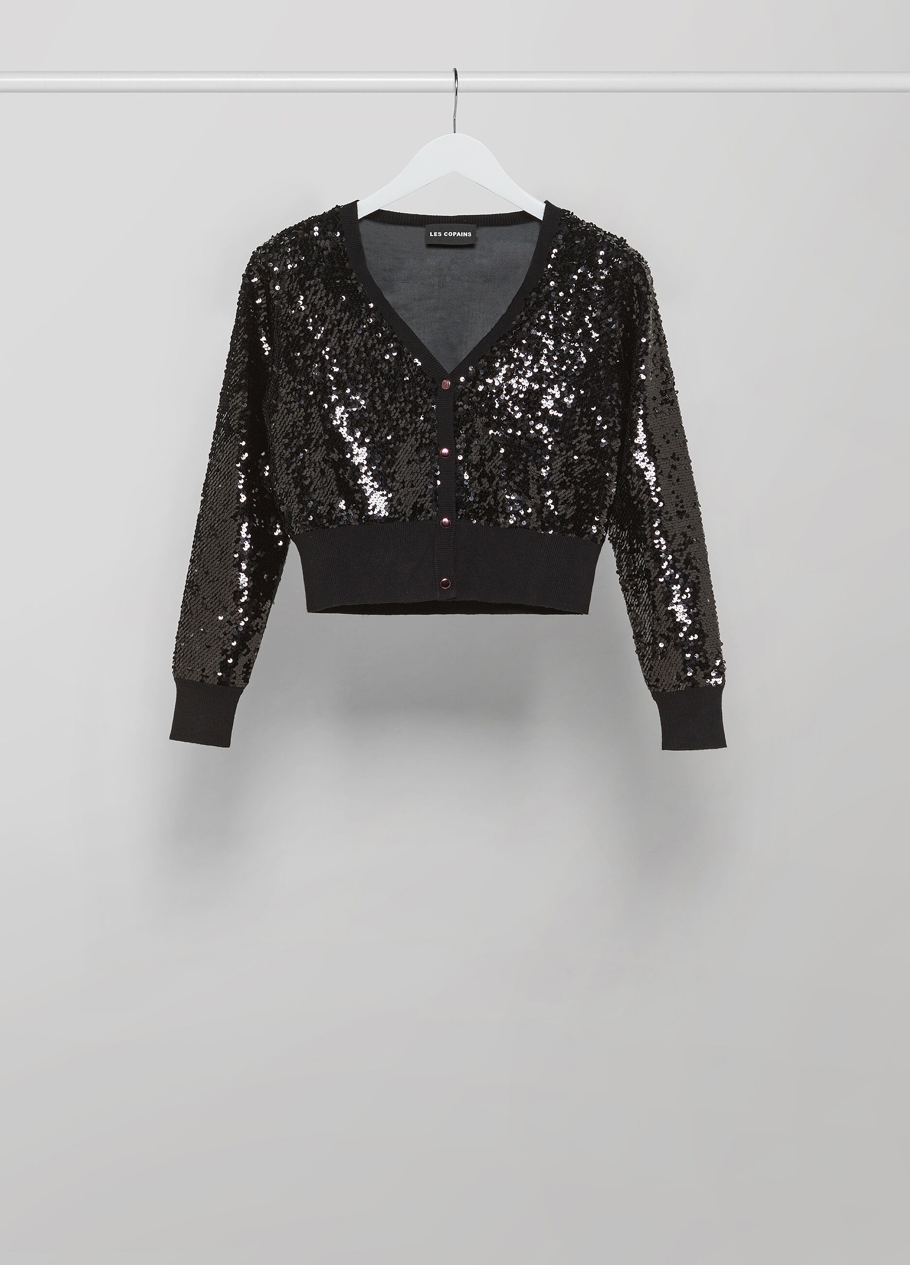 Black sequin cardigan_4