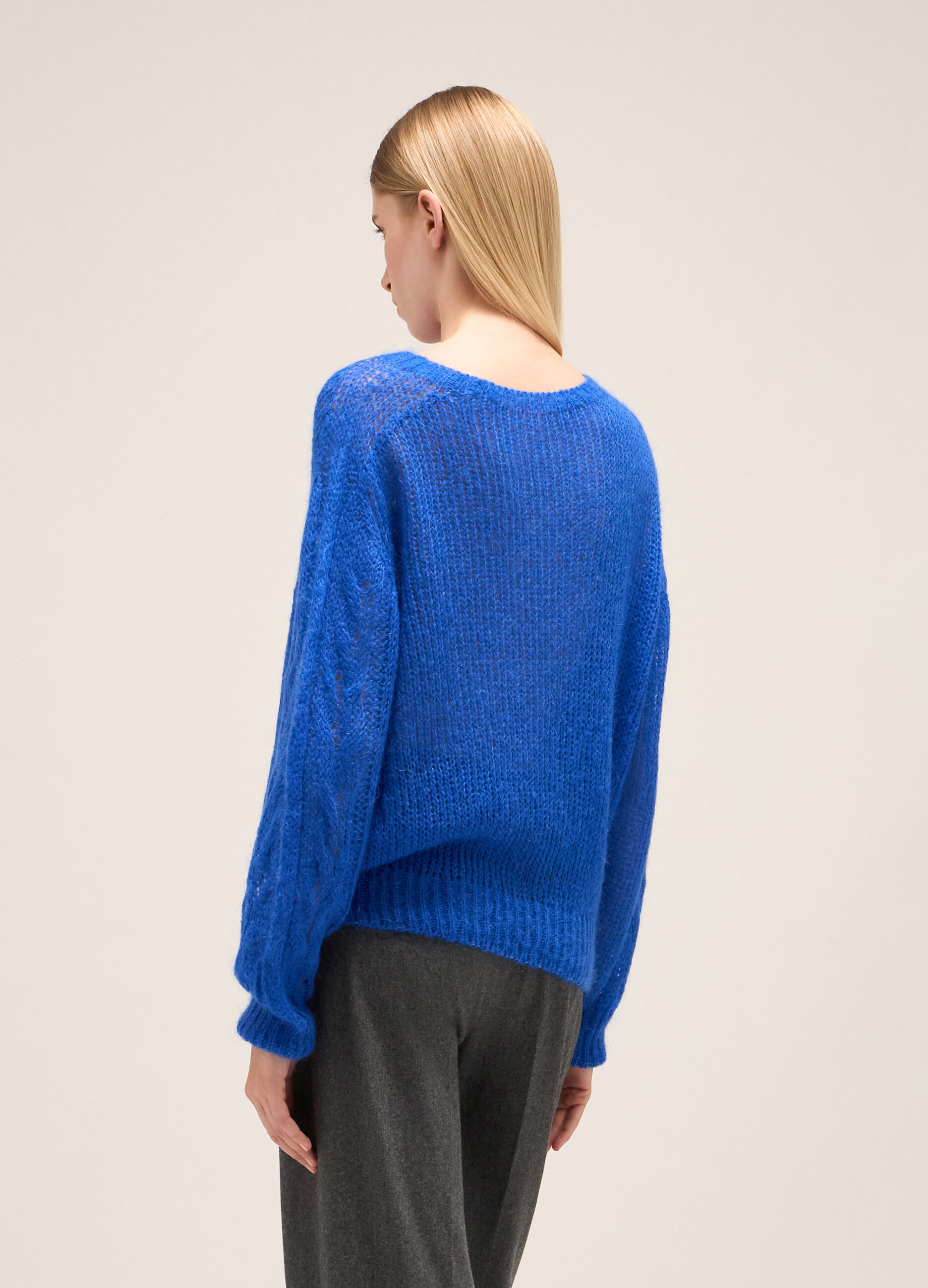Maglione tricot a trecce