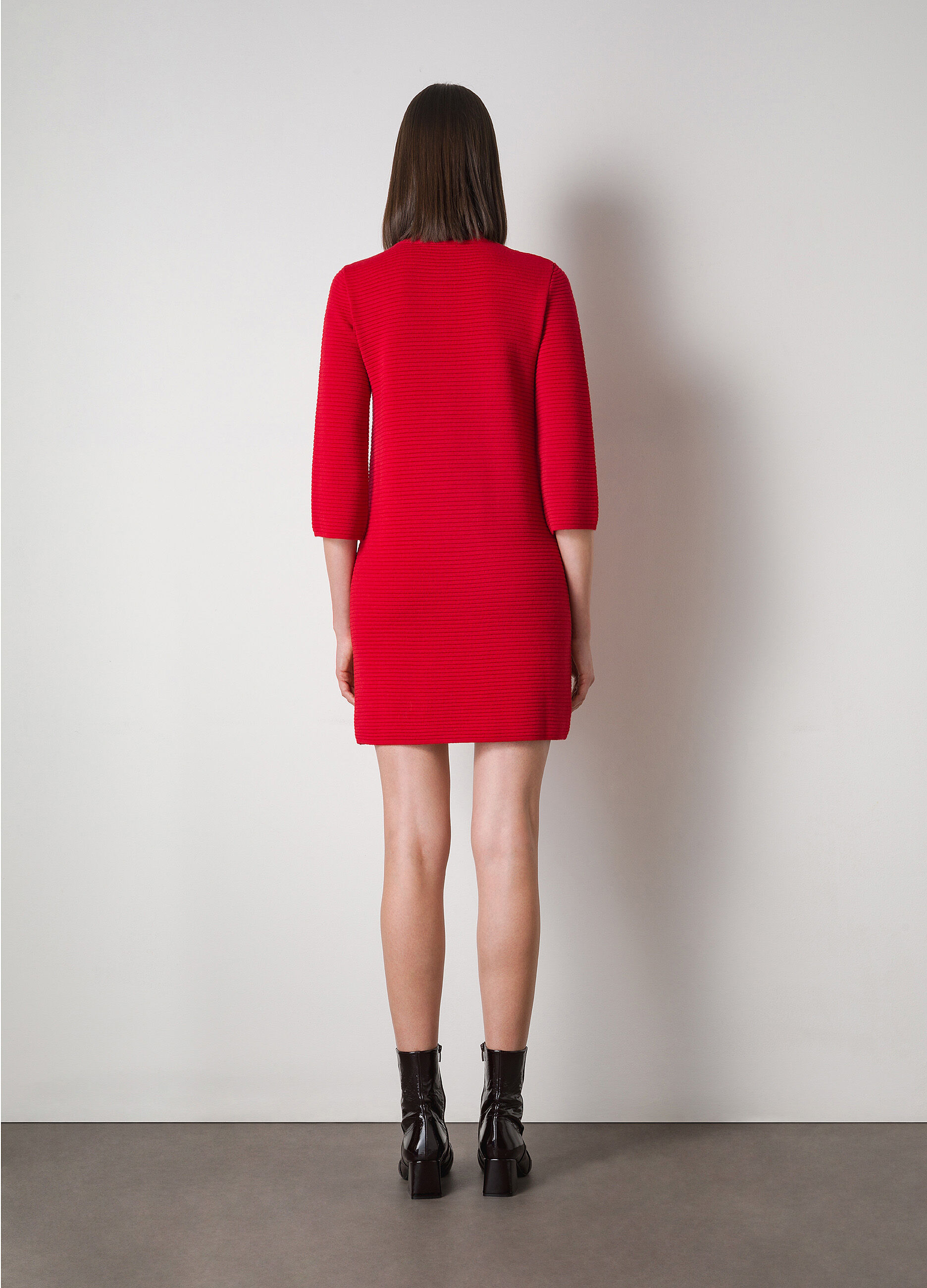 Merino wool blend short dress_1
