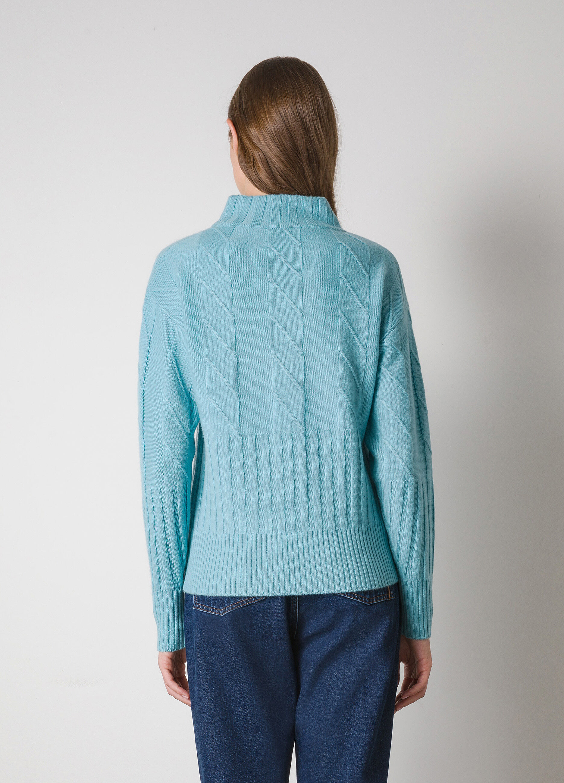 Cashmere blend turtleneck pullover 