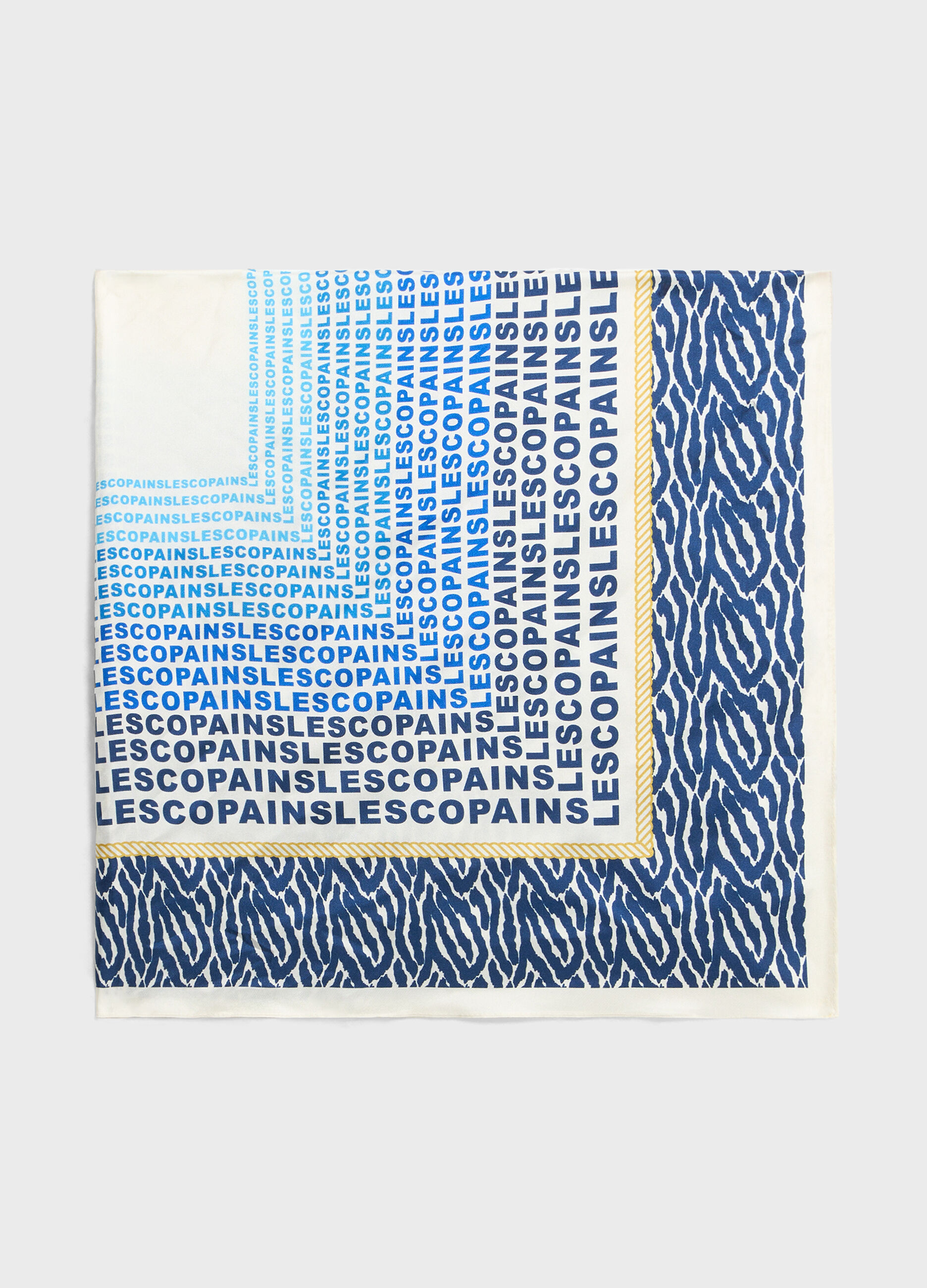 Silk foulard with print