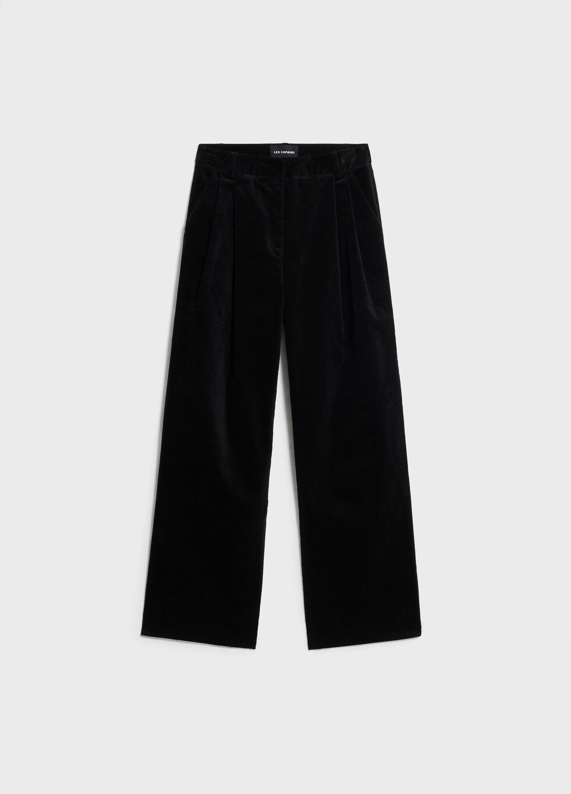 Trousers in stretch velvet