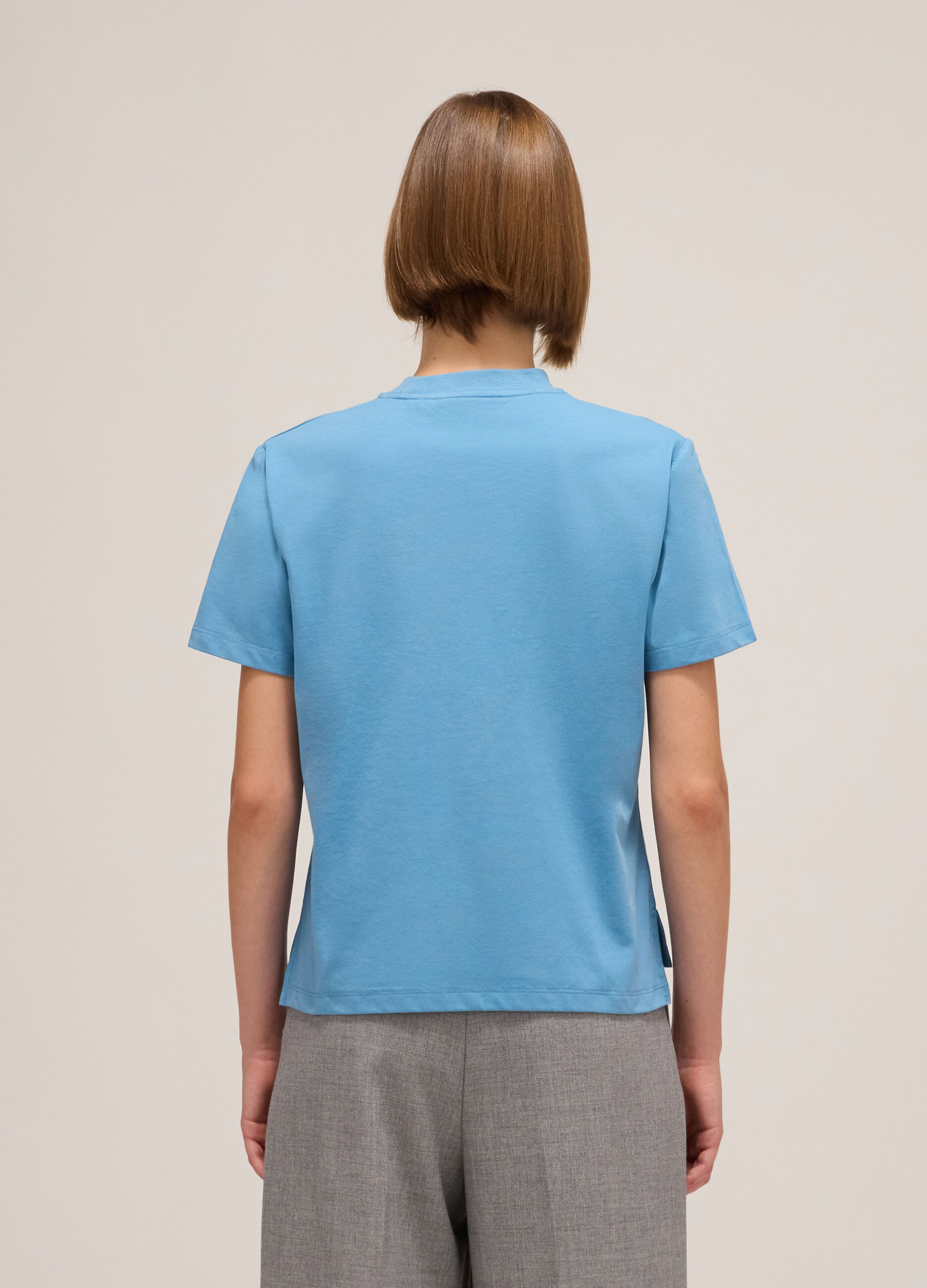 T-shirt à manches courtes en coton mélangé