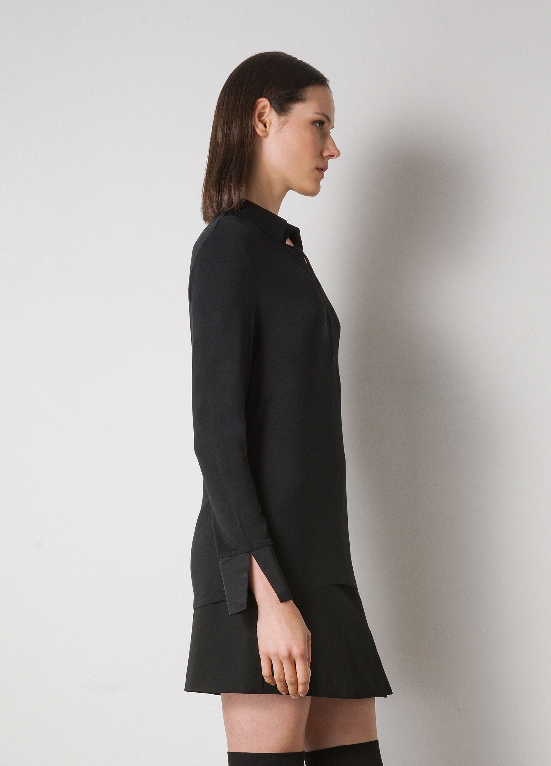 Stretch fabric blouse _3