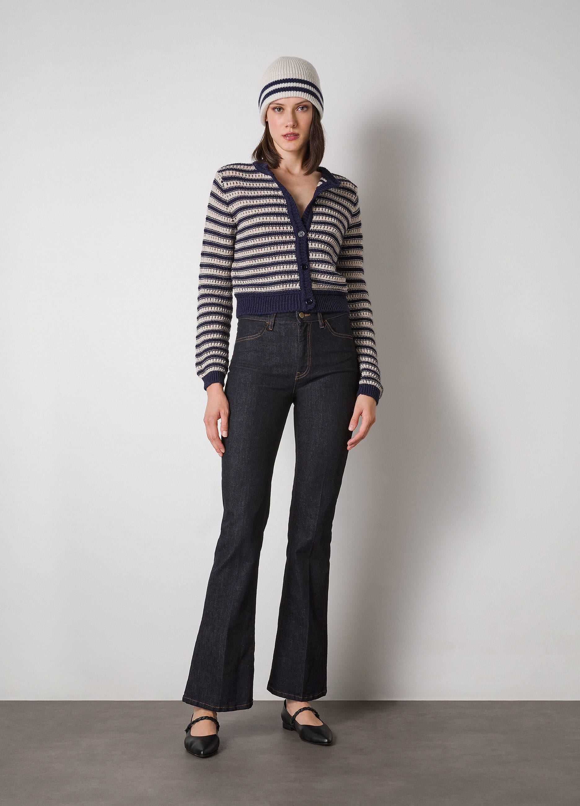 Alpaca wool-blend tricot cardigan _0