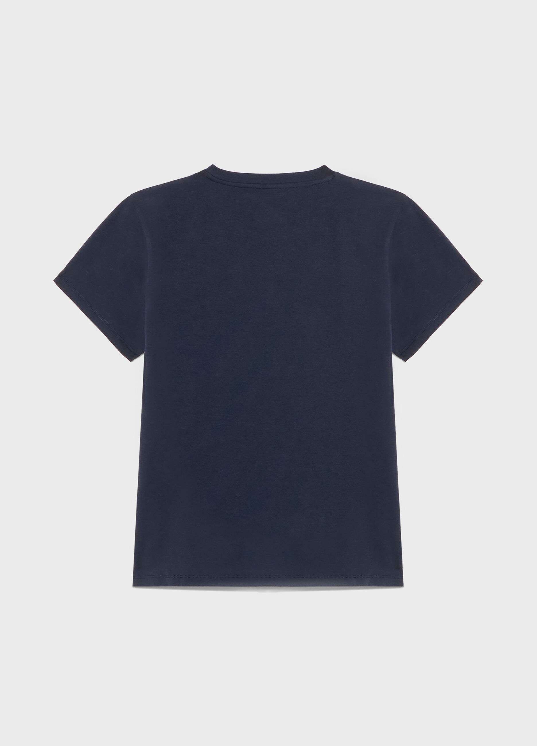 T-shirt a mezza manica in cotone stretch_5