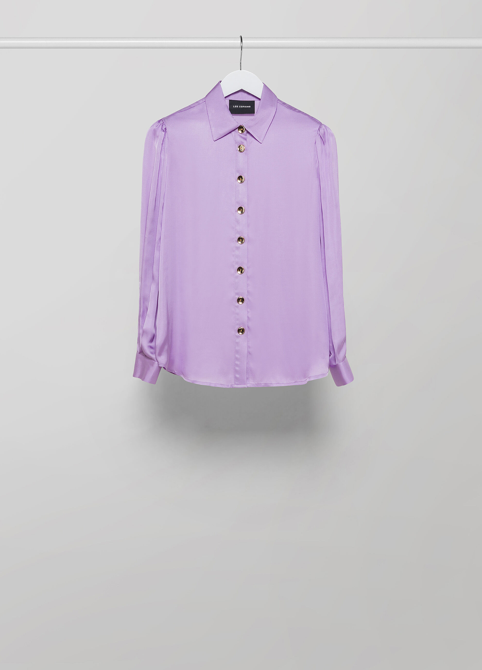 Gathered long-sleeved shirt_4