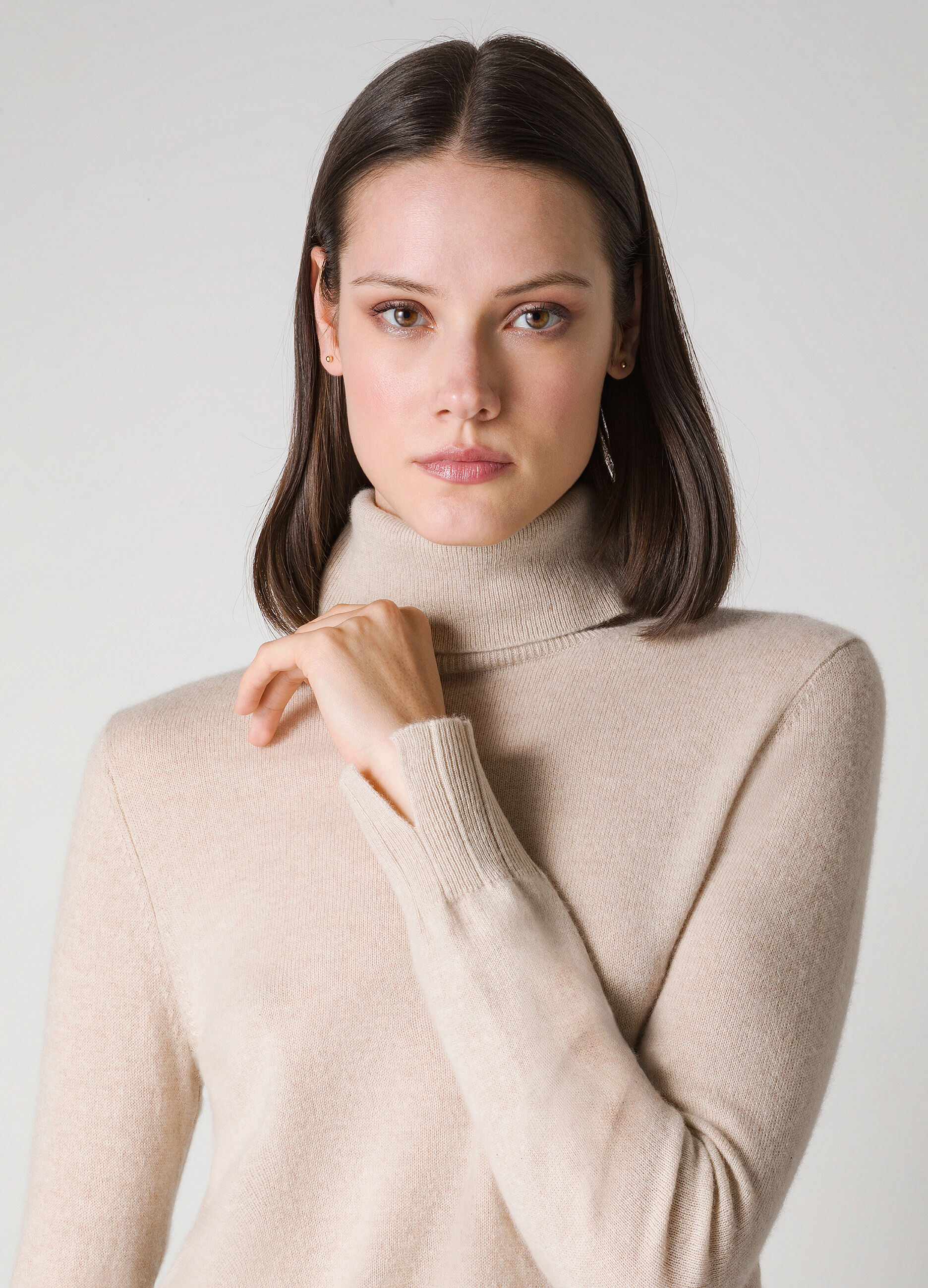 Pure cashmere turtleneck