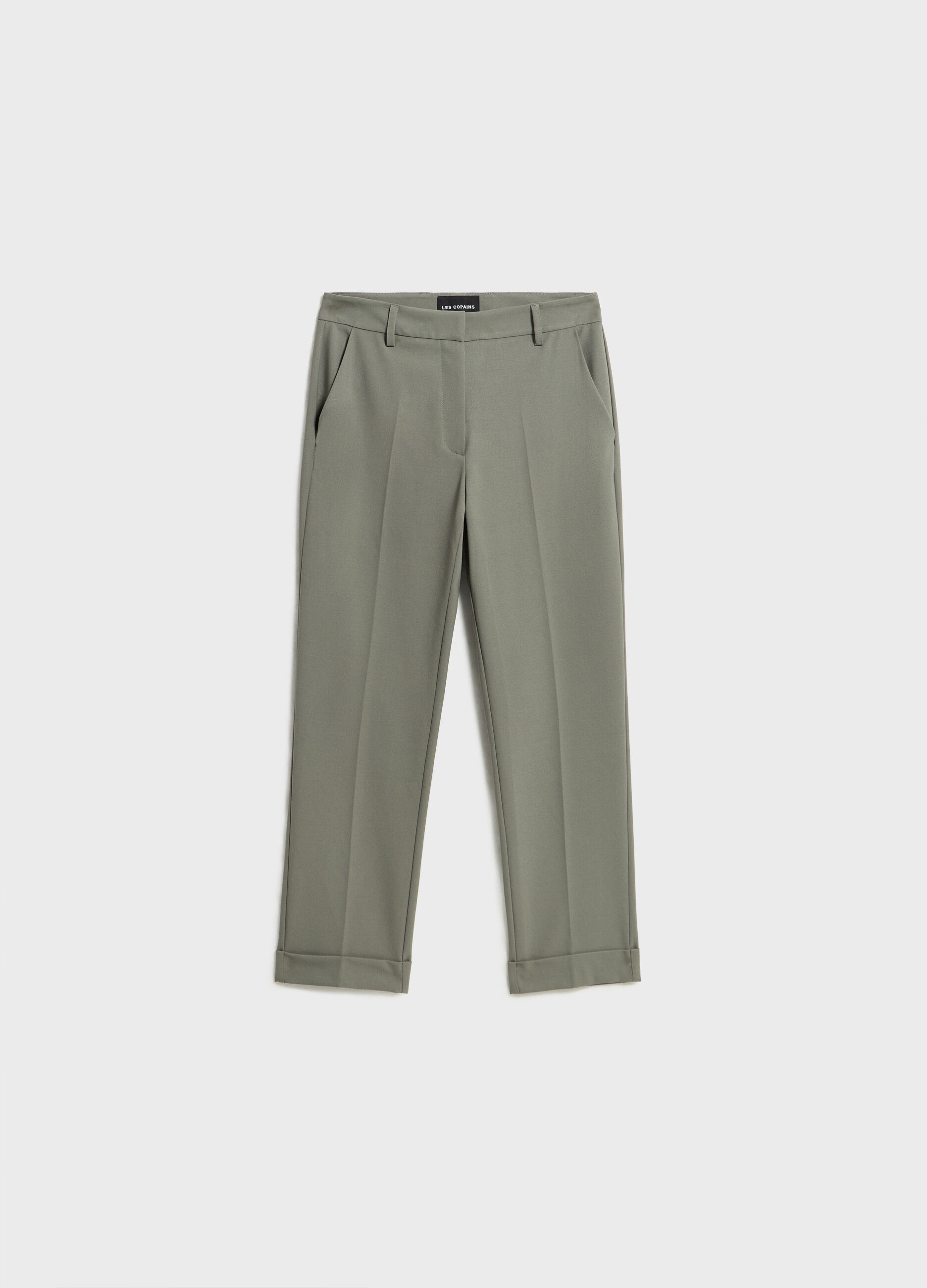 Cigarette trousers in stretch viscose