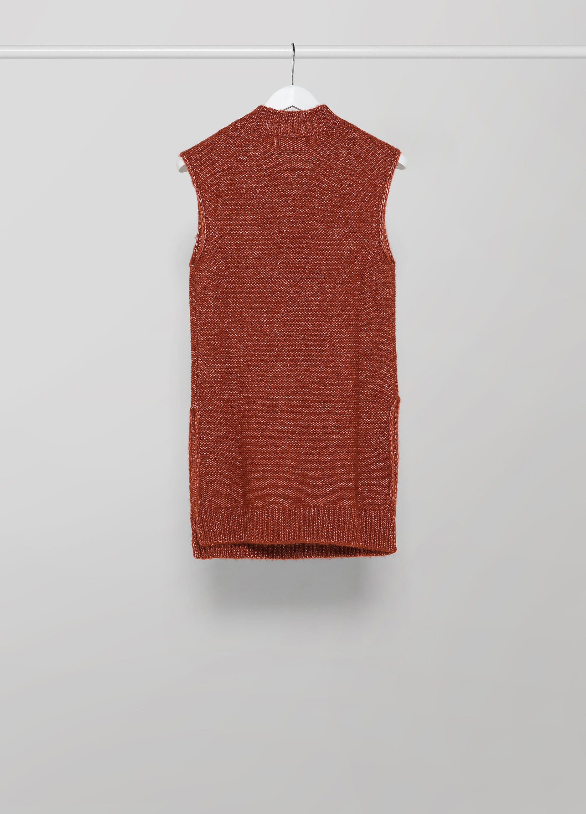 Sleeveless tricot in wool blend